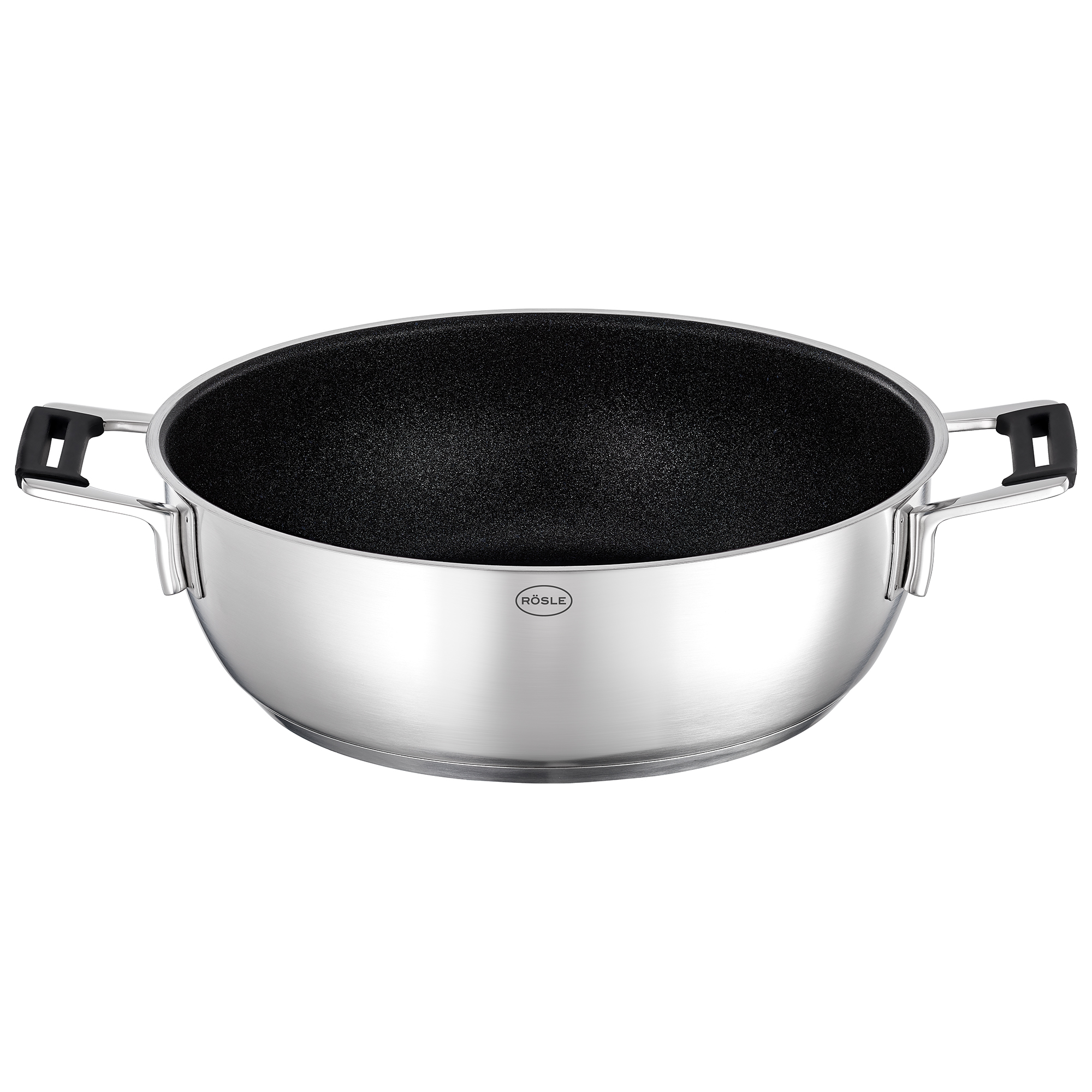 RÖSLE, Servierpfanne Ø 28cm Silence Pro - ProResist, Edelstahl, Antihaftversiegelung