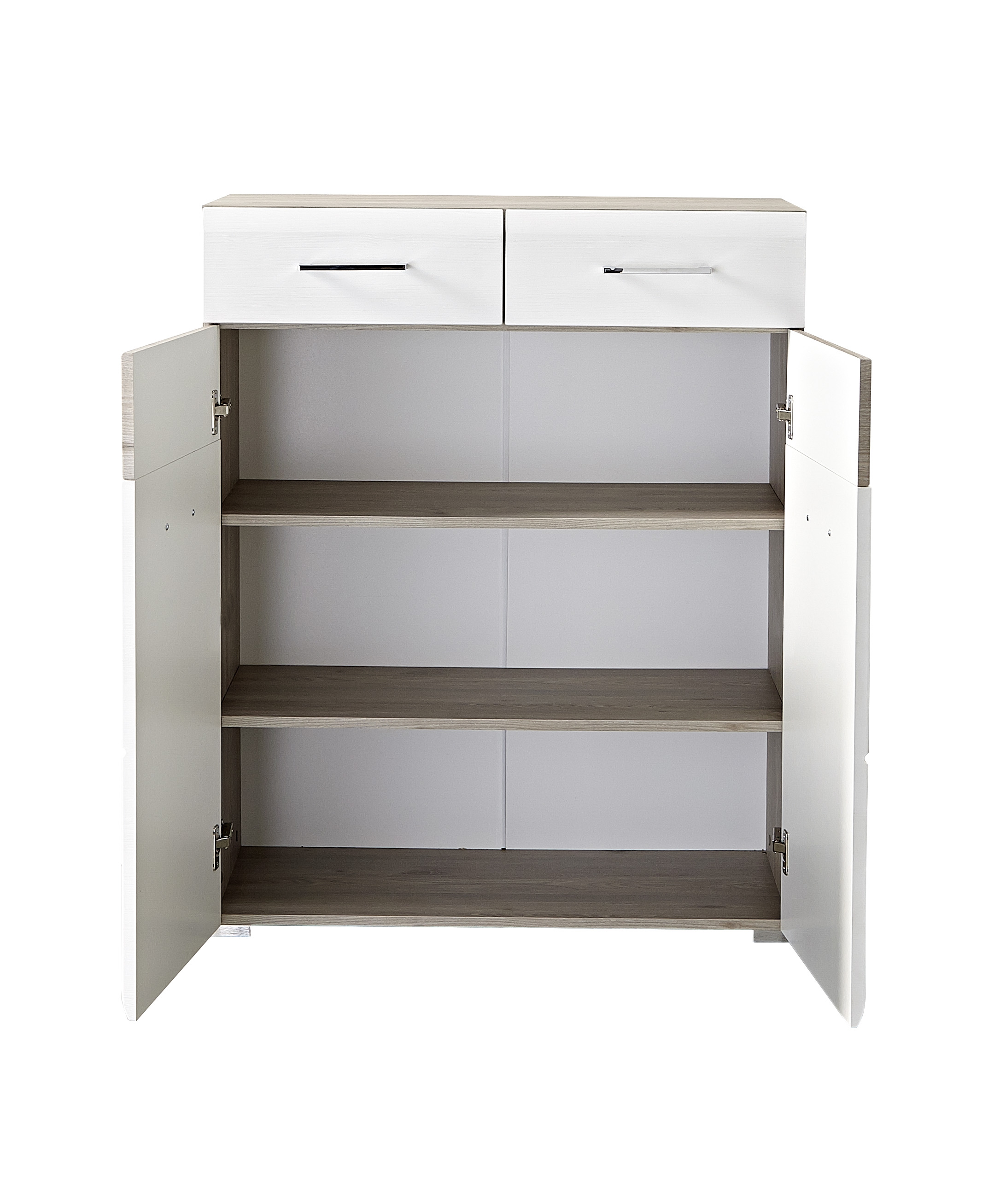 Schuhschrank, weiß MDF Struktur - IRIAN