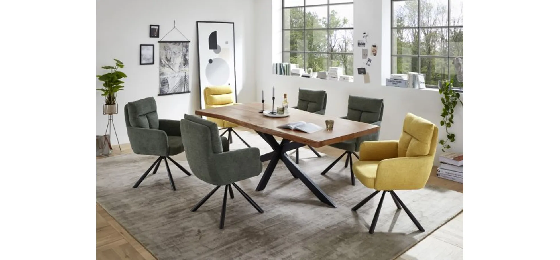 Armlehnstuhl, gelb - MyStyle 4021