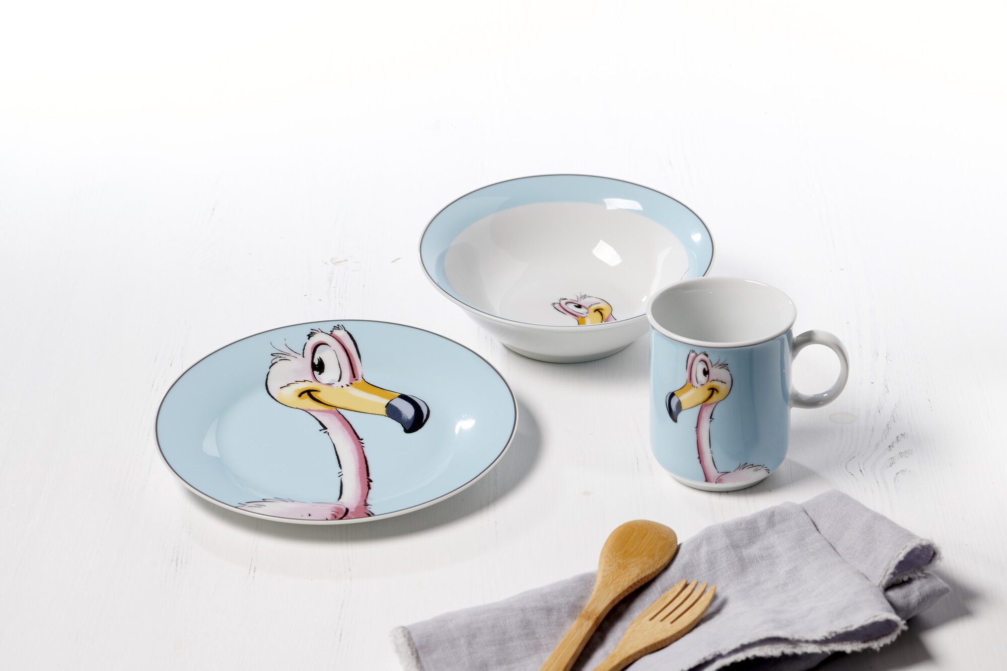 Teller Happy Zoo Flo 19 cm - Porzellan, spülmaschinenfest, rund