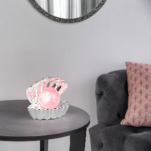 Tischleuchte Shelly - Kunststoff, chrom, 17,5x12,5x14,5cm