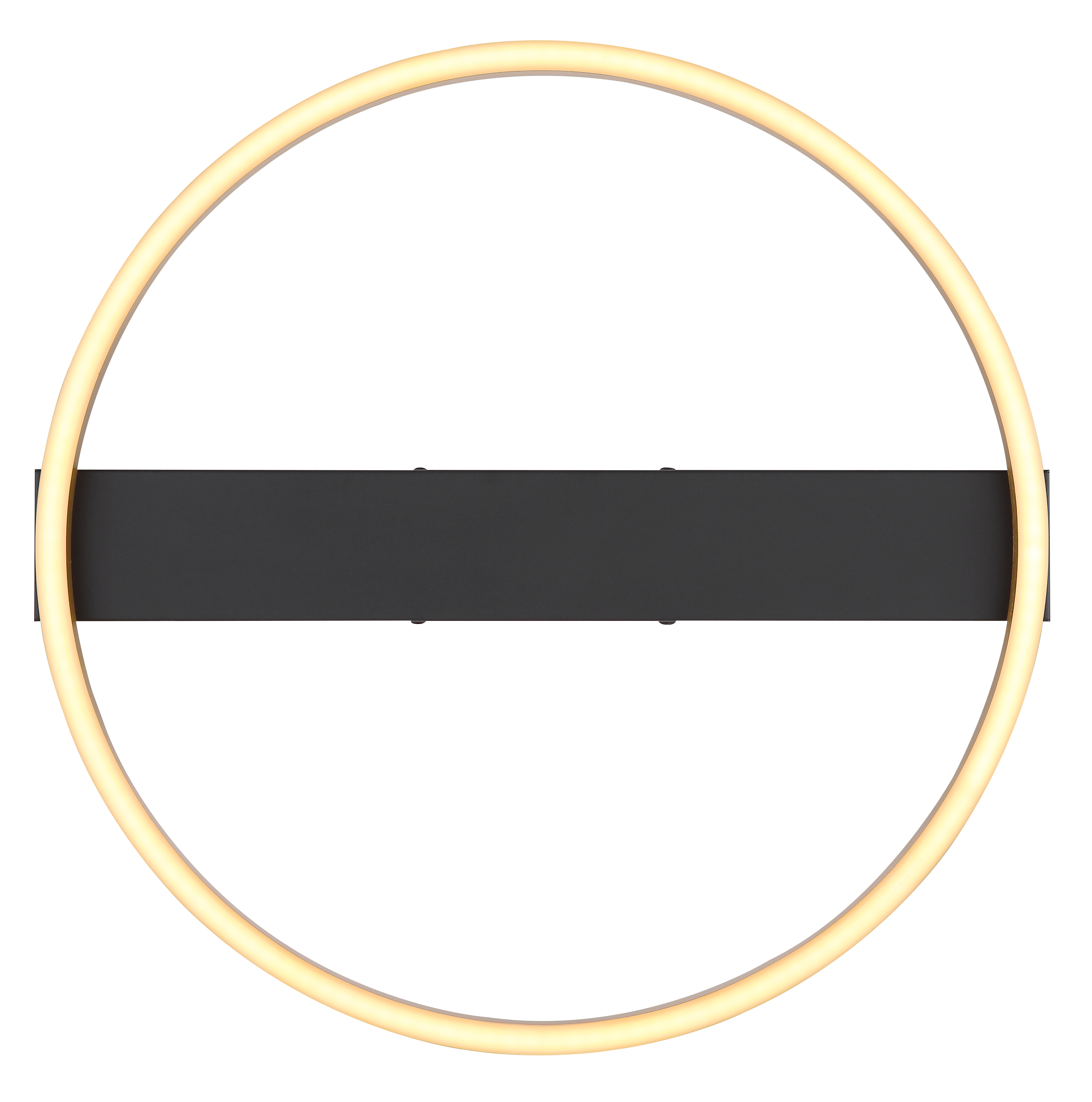 Deckenleuchte LUFFY - LED, Schwarz Matt/Messing Matt, 39,5x39,5x5,3cm