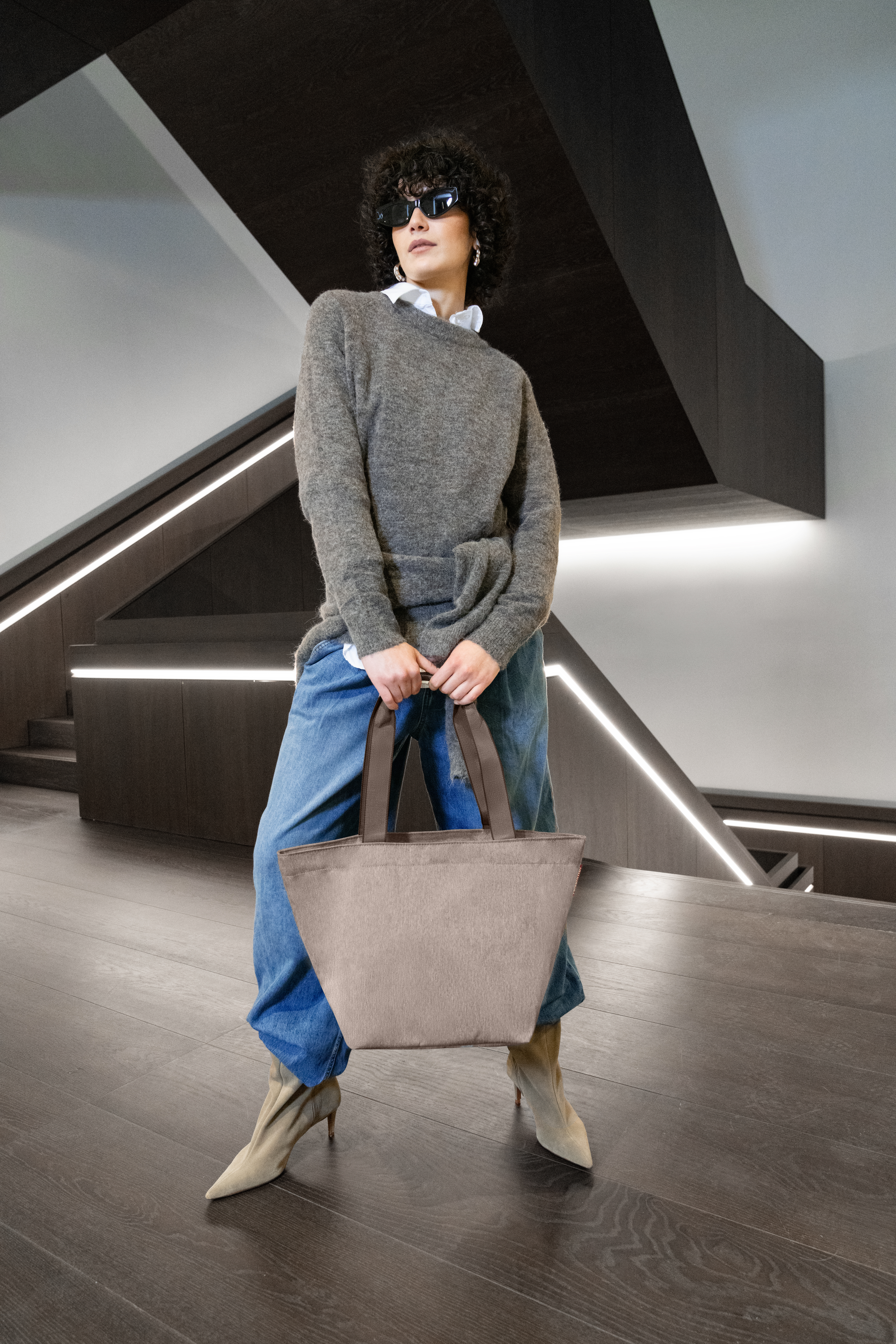 reisenthel, Shopper M - herringbone mokka