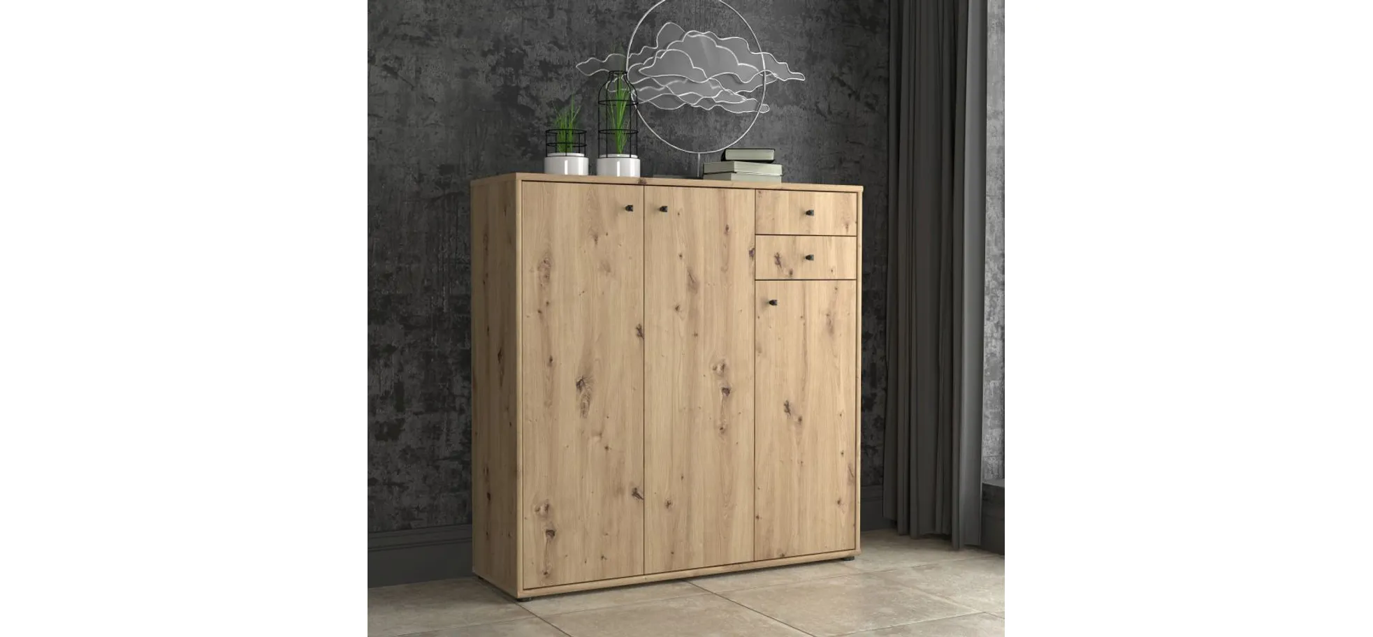 Kommode, Artisan Eiche - Faik