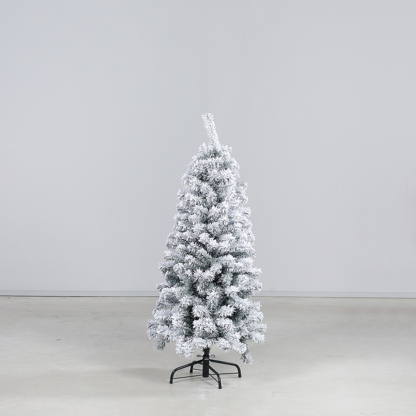 Tannenbaum mit Schnee, ca. 120 cm - weiß