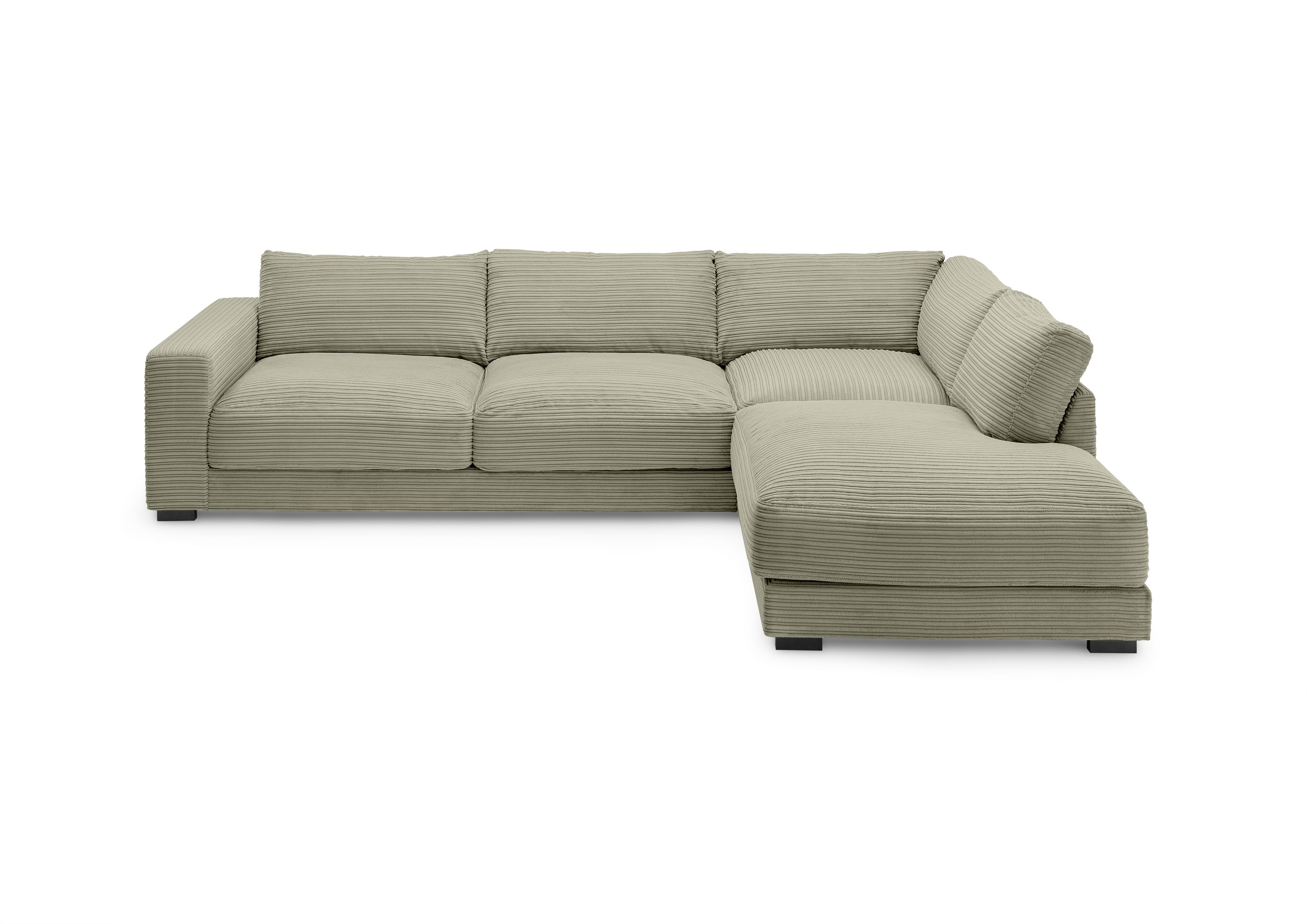 Ecksofa, Cord steingrau - Hailey