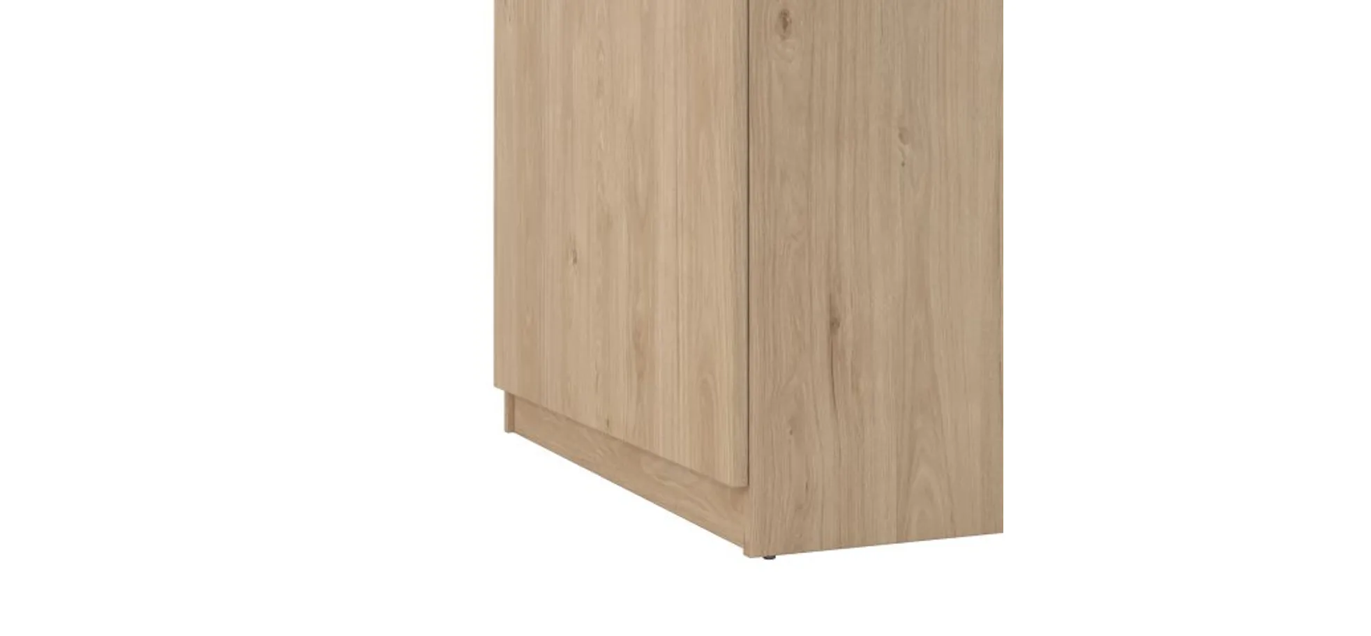 Schuhschrank - B ca. 81 cm, Jackson Hickory Nachbildung, Schwarz