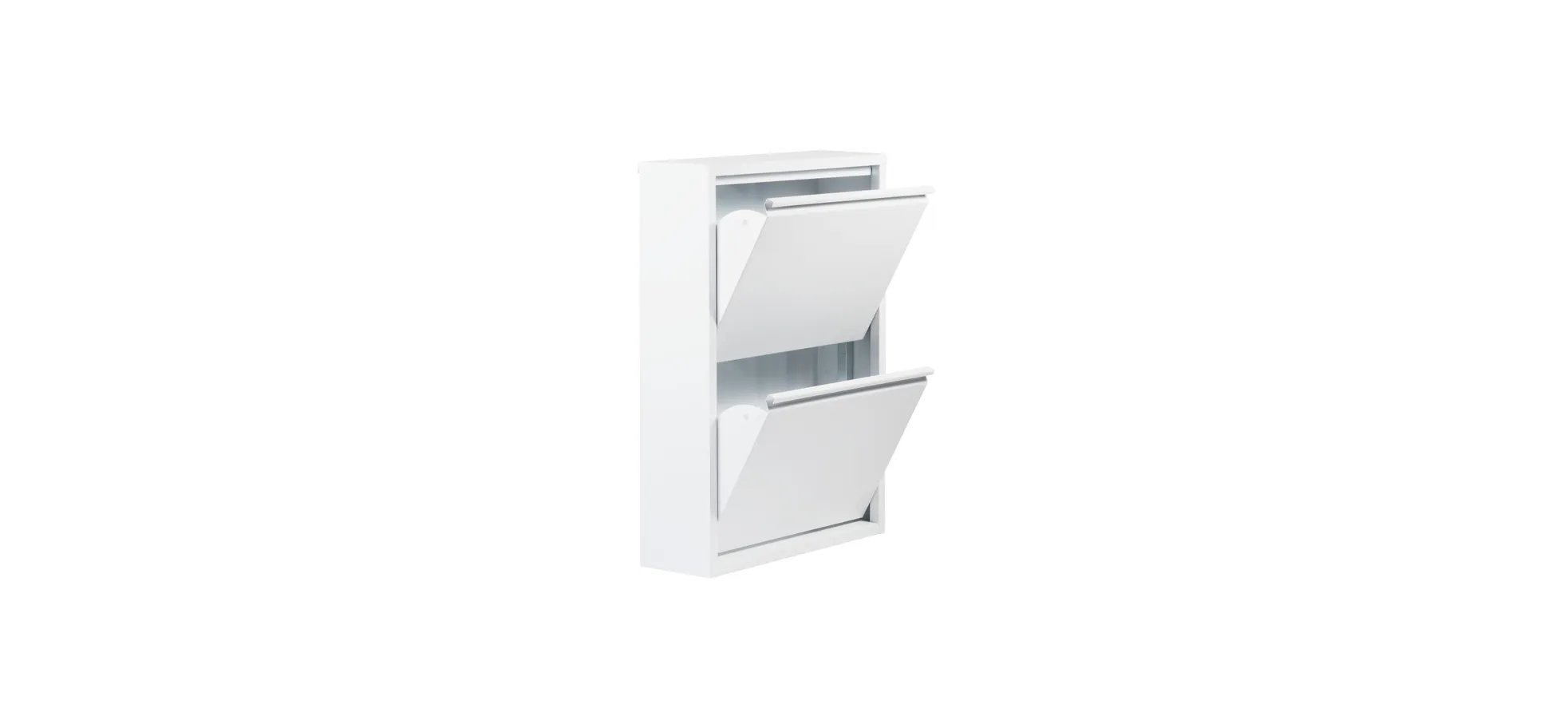 Schuhschrank - B ca. 50 cm, Weiß