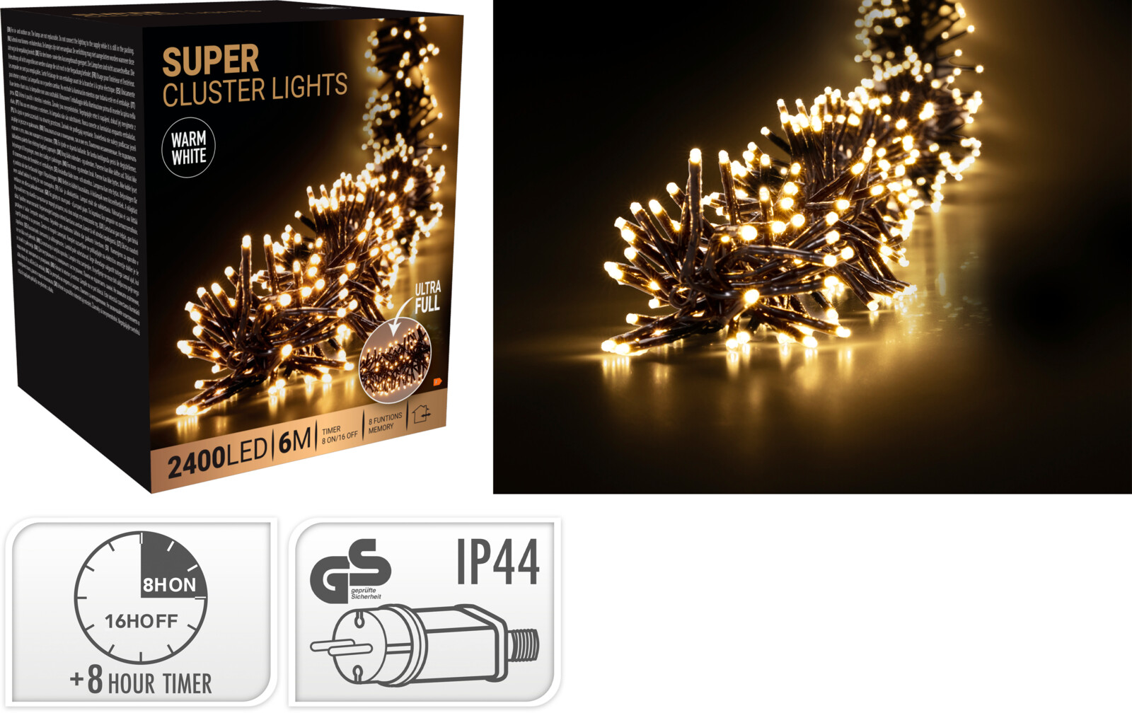 LED Supercluster, 2400 LED - 