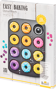 Donut-Blech, für 12 Stück - Ø 7 cm, 37 x 26 cm