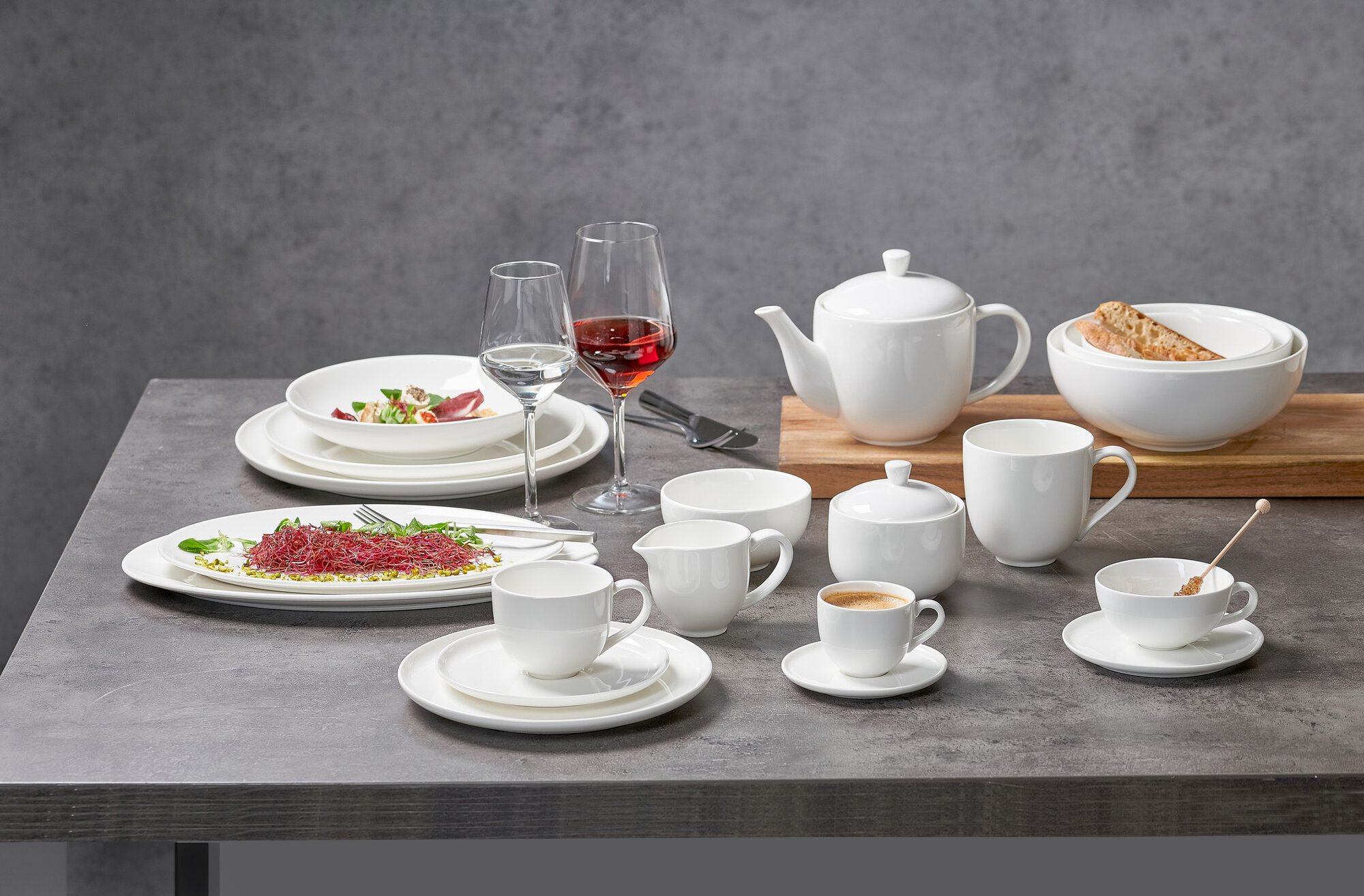 Espresso-Untertasse Skagen Weiss 11 cm - Porzellan, spülmaschinenfest, rund, weiß