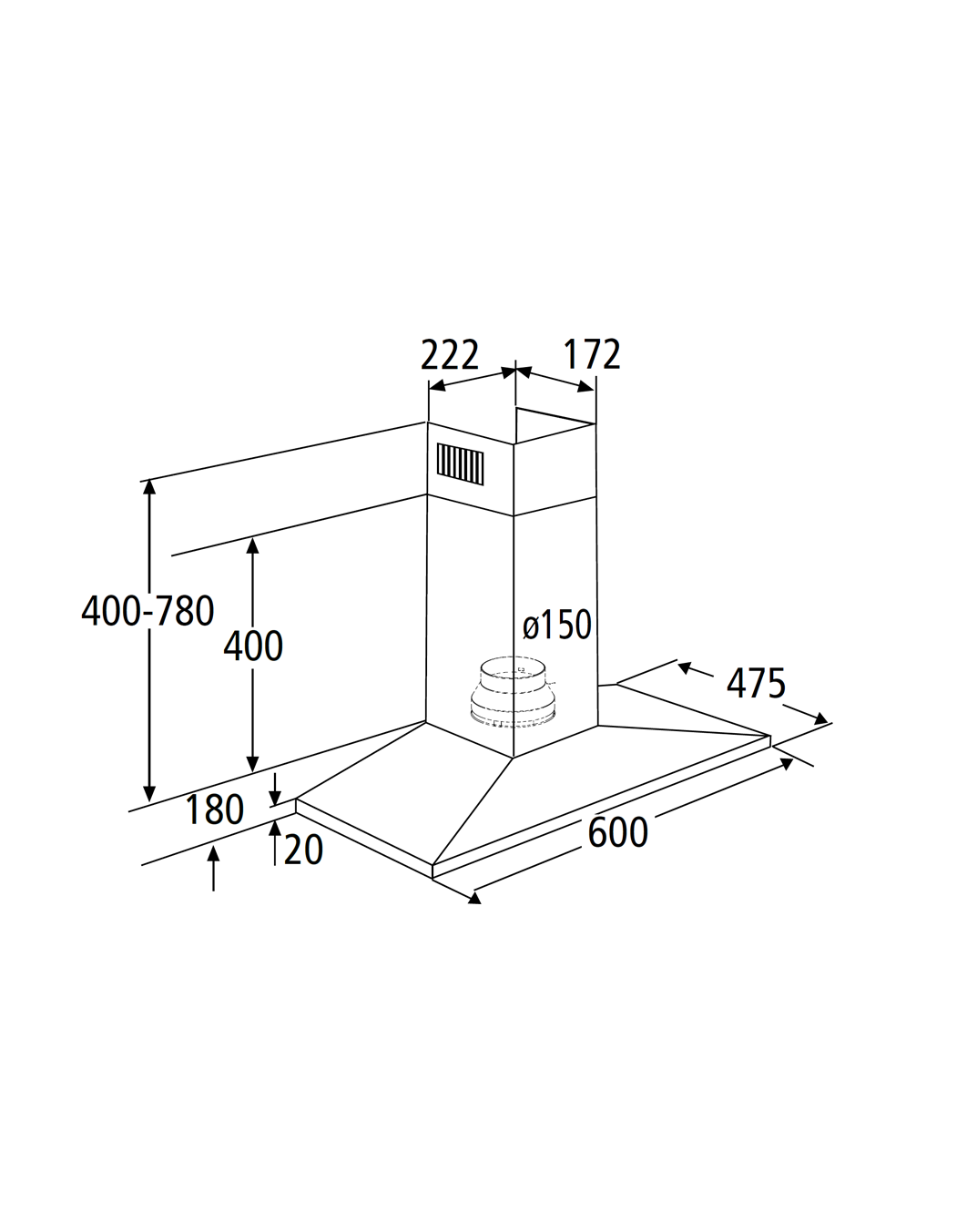 Küchenblock, Weiß/Cremona Eiche - MyStyle 9008