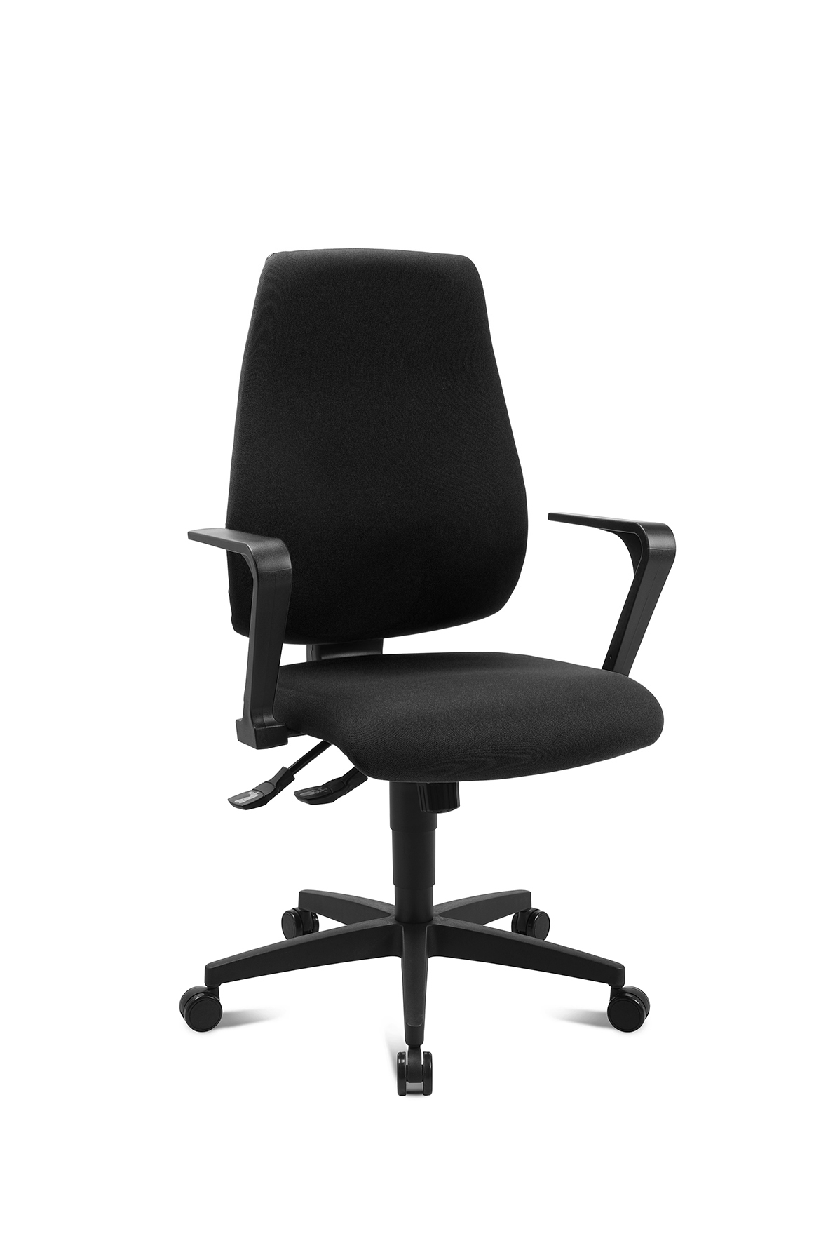 Drehstuhl, Bezug schwarz, Fuß schwarz - Green Star SY