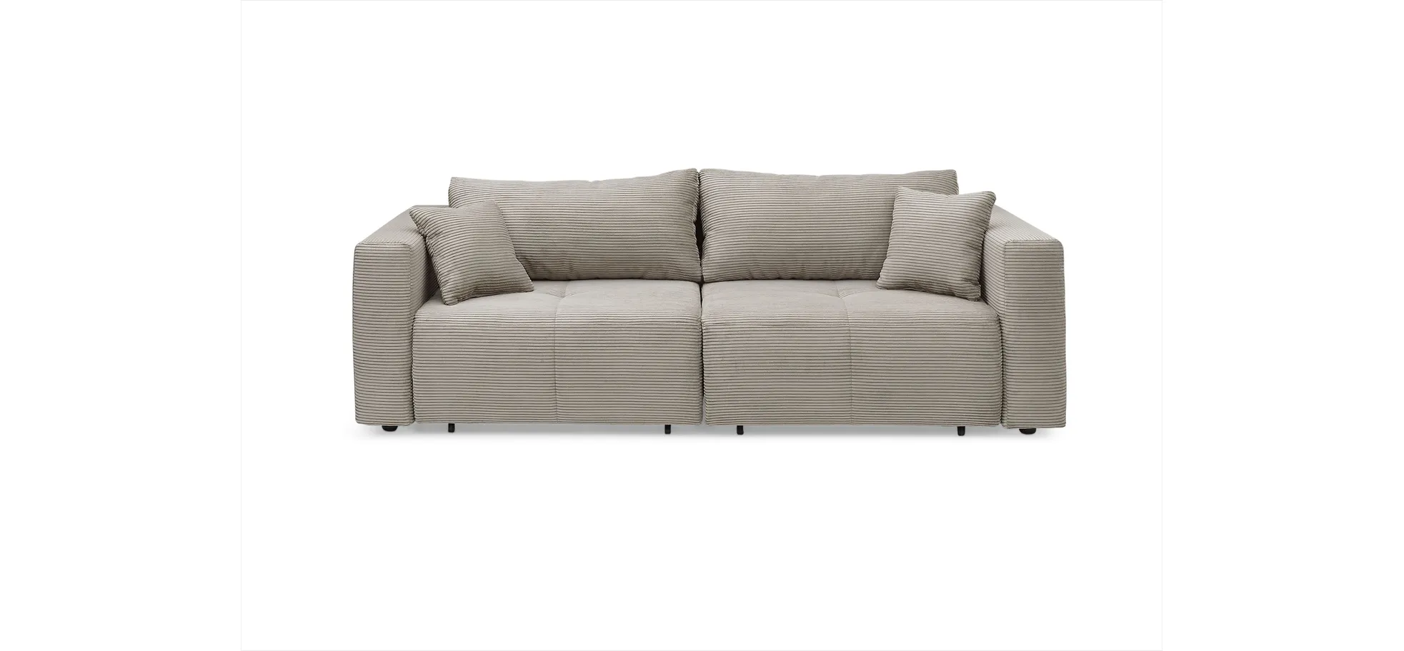 Megasofa, Stoff Cord Taupe - Juless