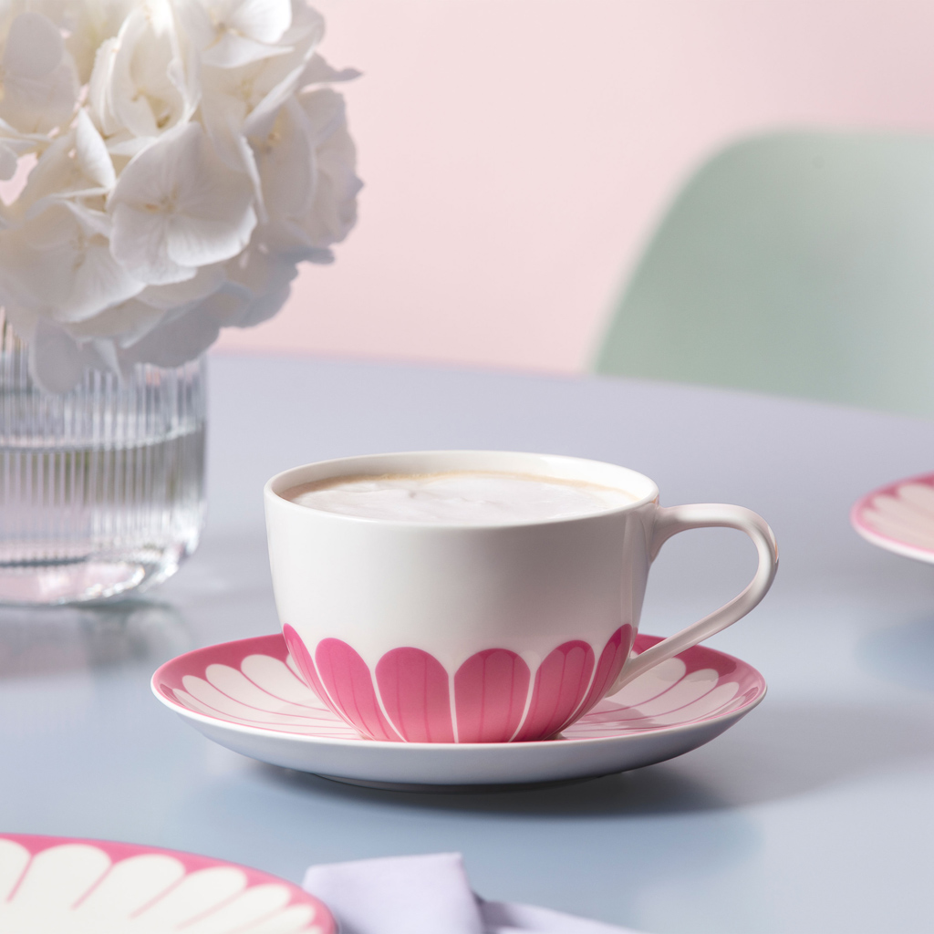 Fleur cassis Cappuccino-Tasse - ca. 11,1x7,1x14,4cm