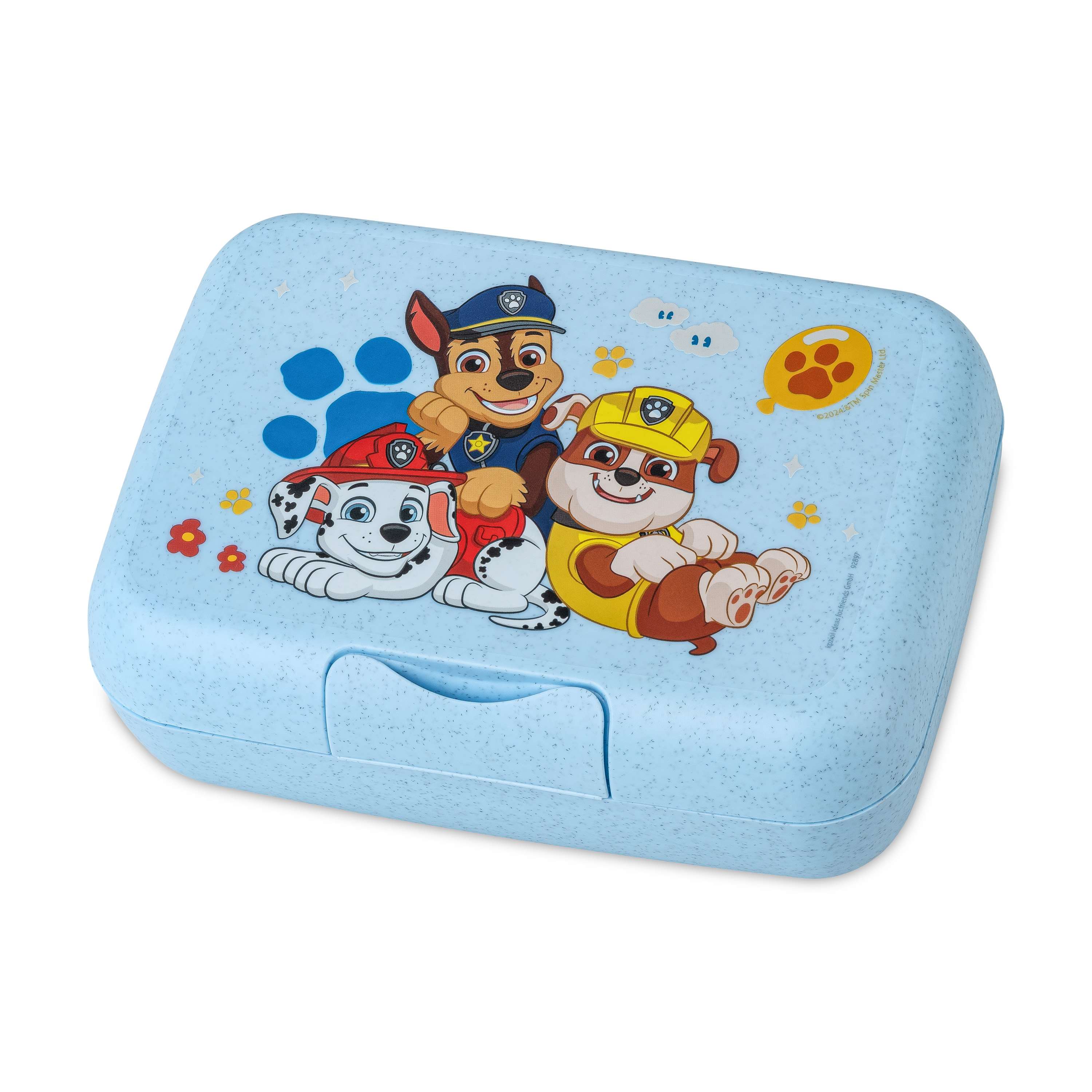 Lunchbox m. Trennschale, org. sky blue paw patrol - leicht, robust, 100% CO2-neutral