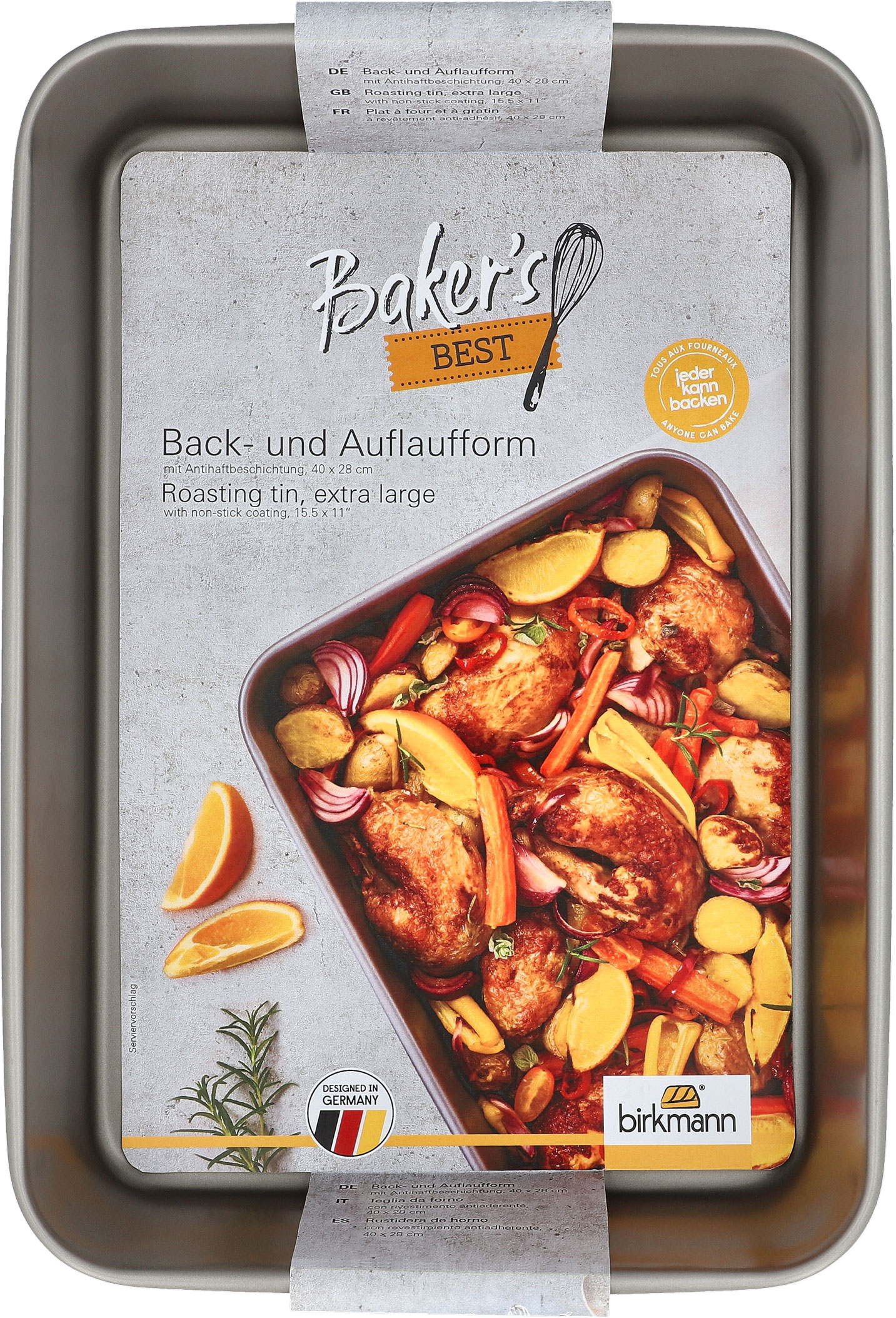 Back- und Auflaufform, Gr. XL - 40 x 28 cm Back- und Auflaufform, Gr. XL - 40 x 28 cm