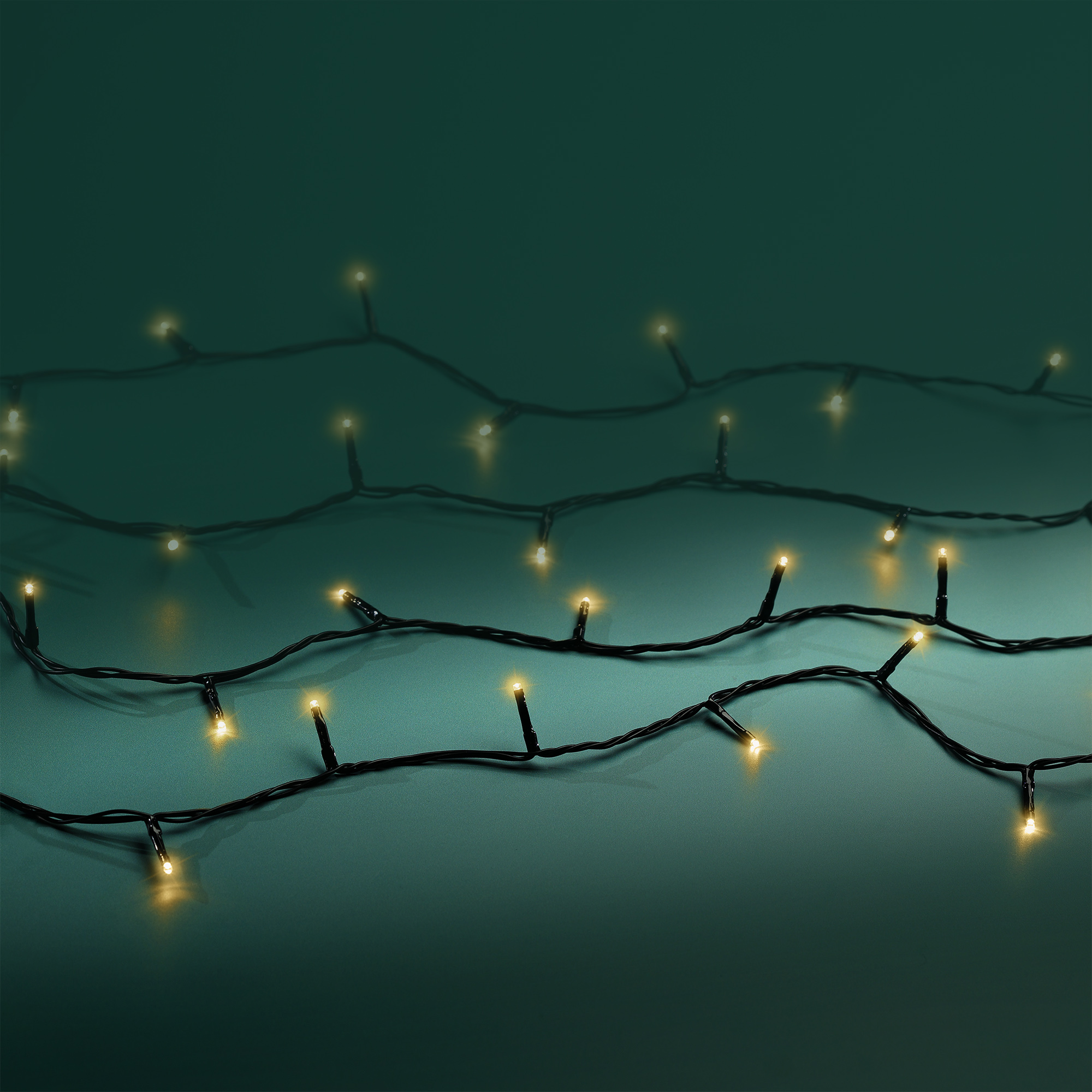 LED Basic-Beleuchtung - Schwarz/Soft gold, PVC, 1350cm-180L