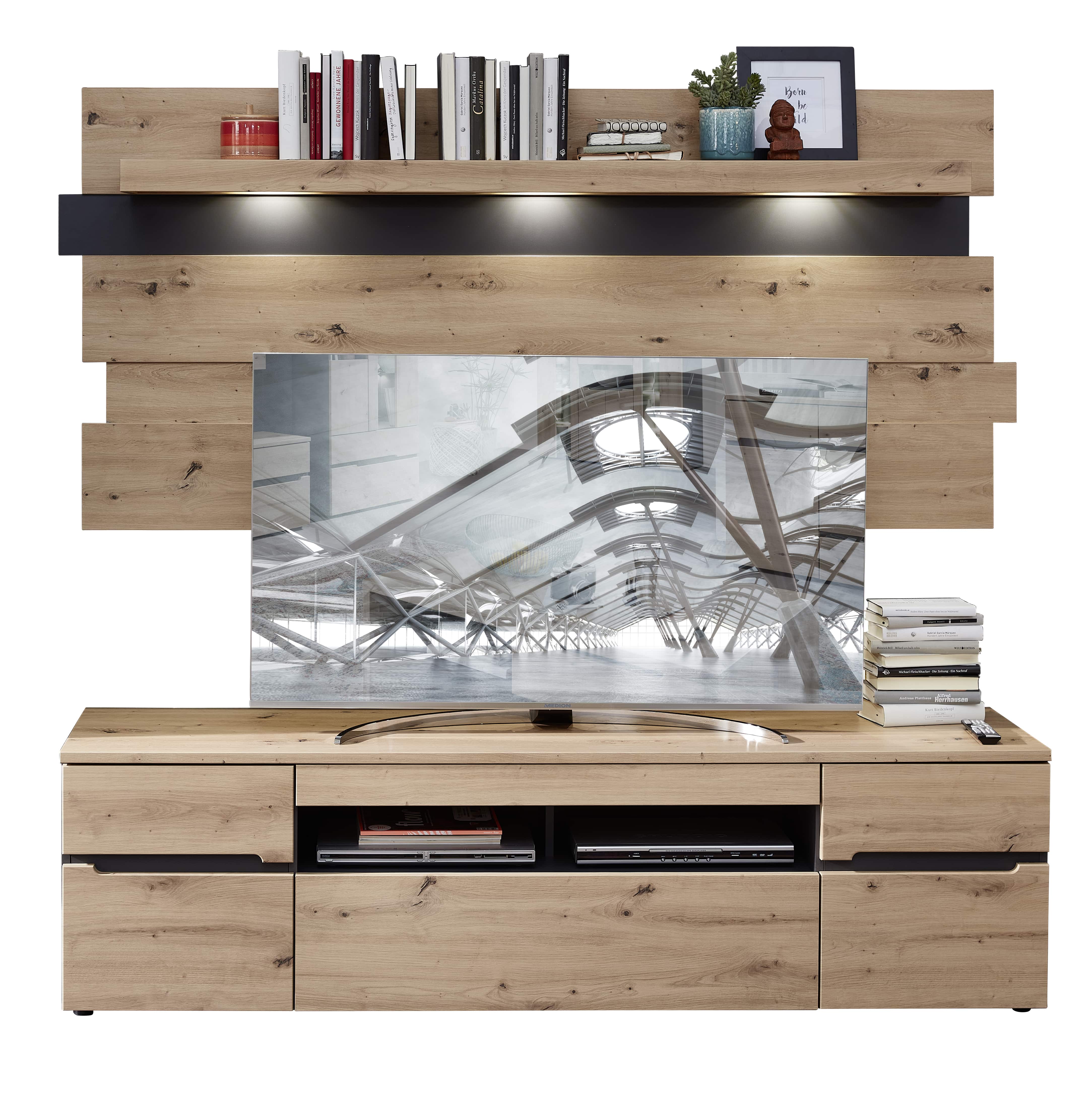 TV-Unterteil, Artisan Eiche Nachbildung - Ilario