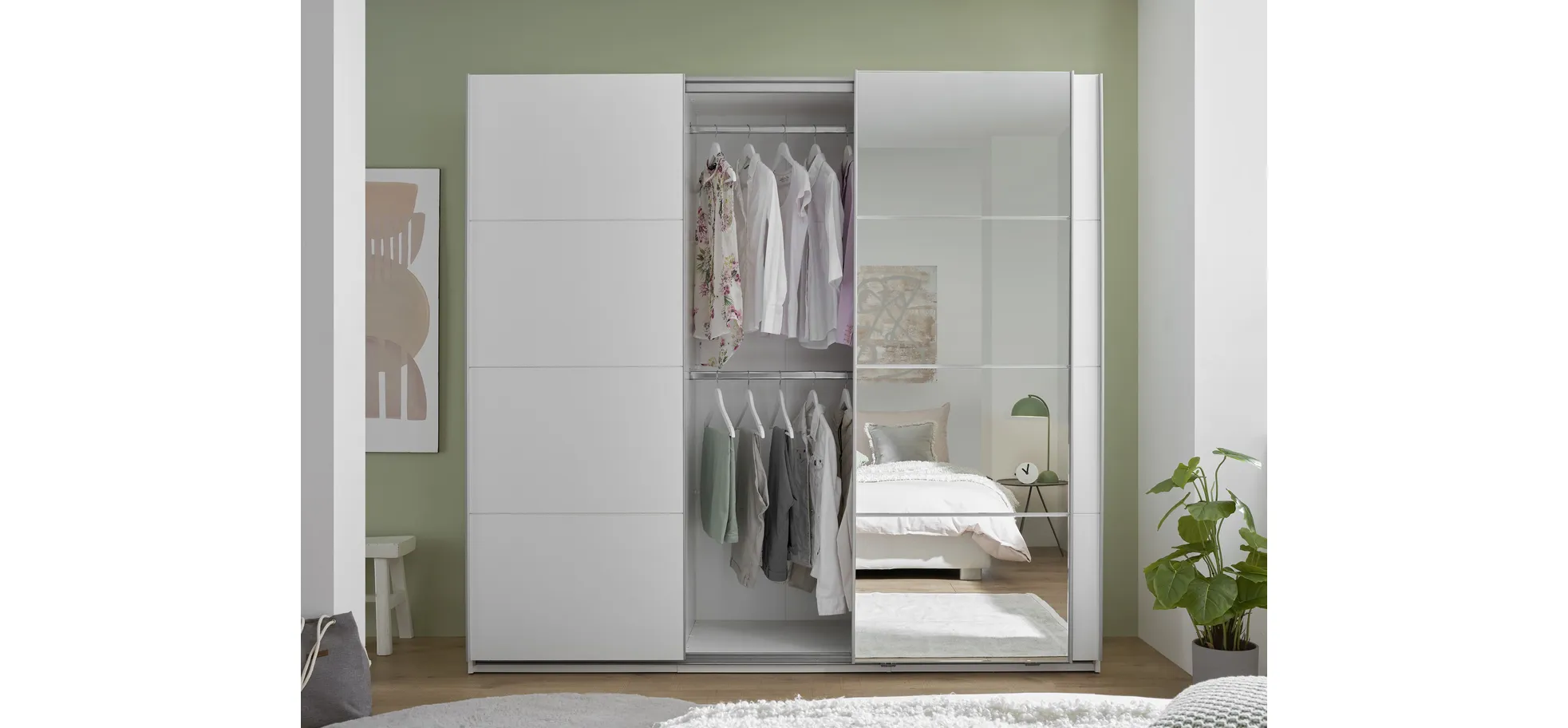 Schwebetürenschrank, weiß - MyStyle 3056 Schwebetürenschrank, weiß - MyStyle 3056