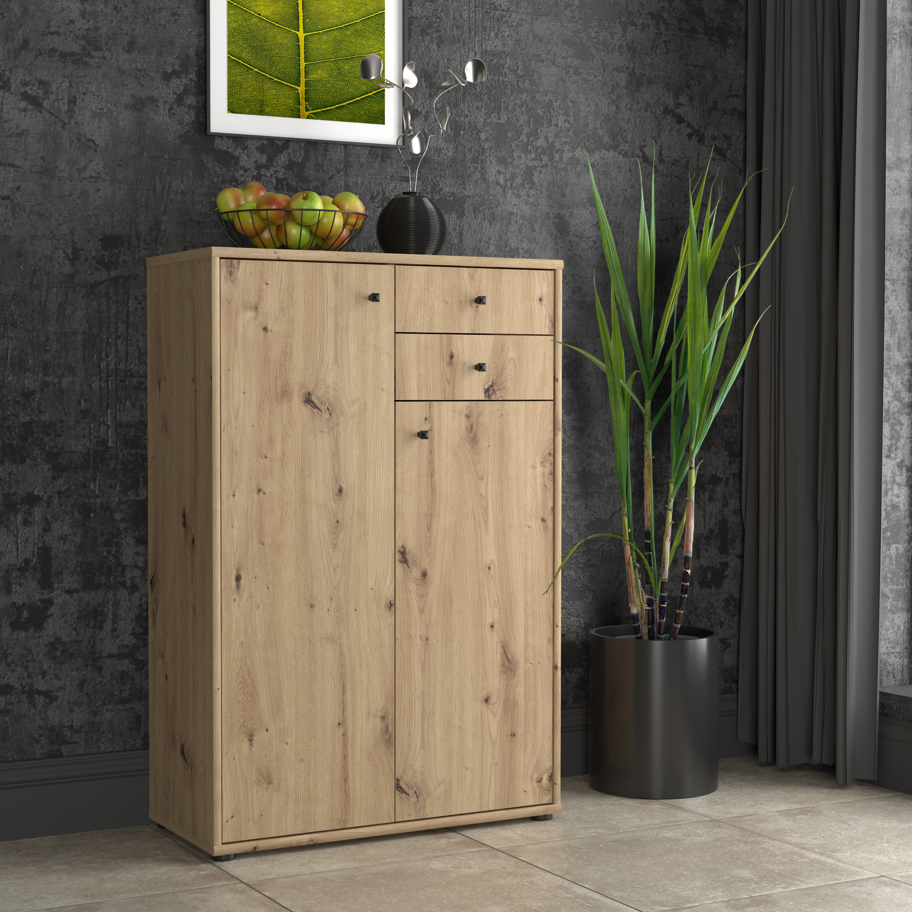 Kommode, Artisan Eiche - Faik