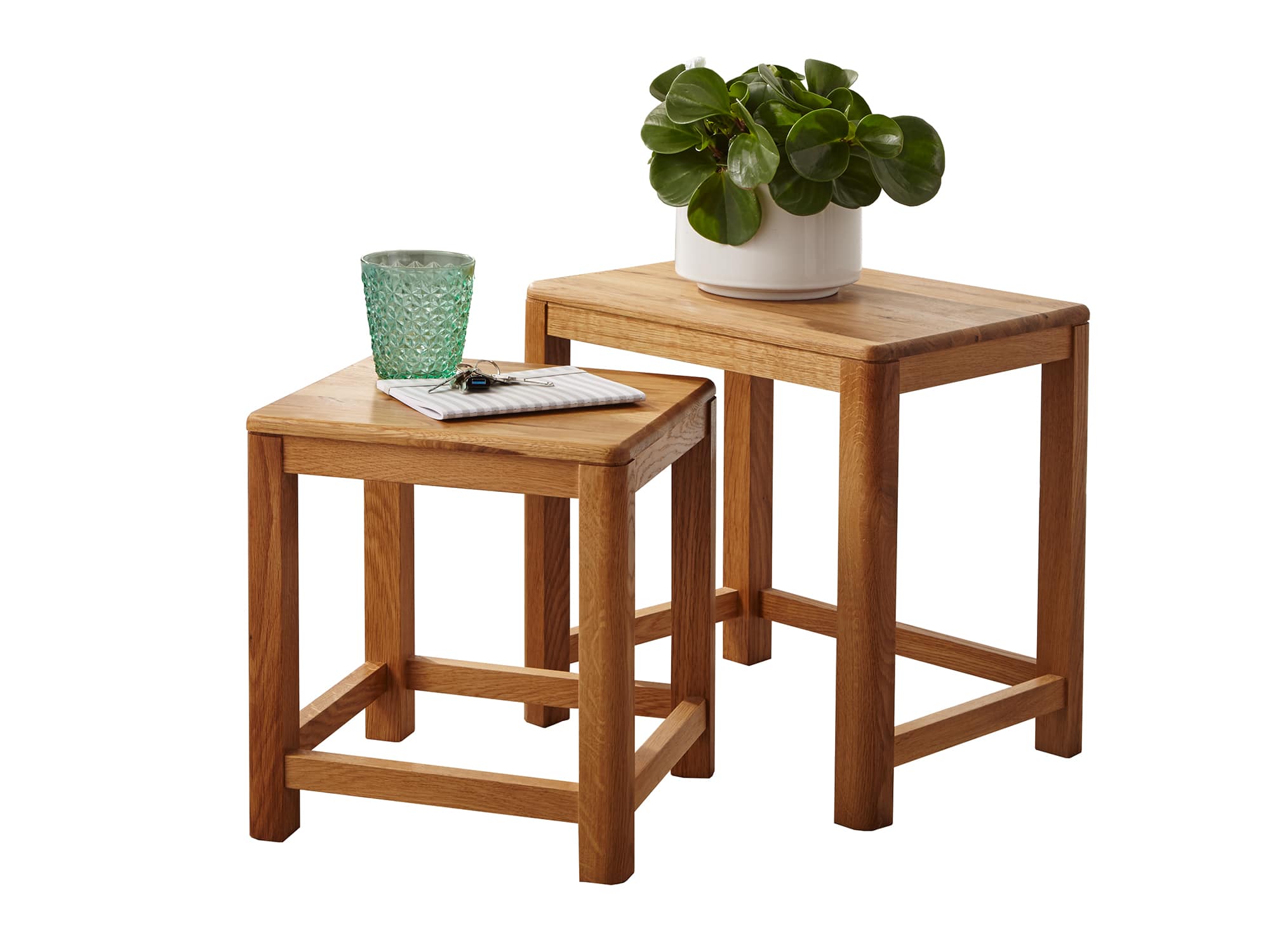 Zweisatztisch, Kernbuche massiv geölt - MYKON 288