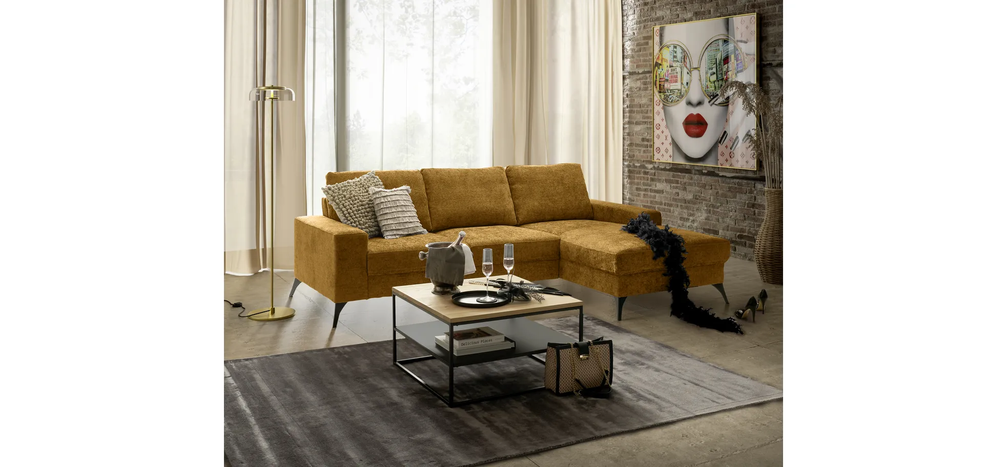 Couchtisch, Eisengestell, 70 x 70 cm - Couchtische Couchtisch, Eisengestell, 70 x 70 cm - Couchtische