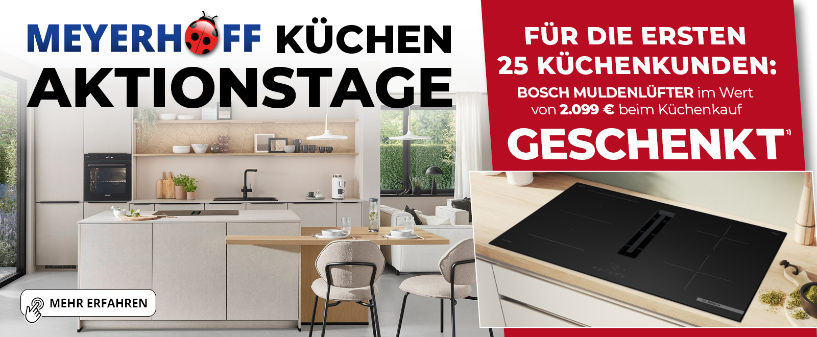 Küchen-Aktionstage • Muldenlüfter beim Kauf einer Küche geschenkt 