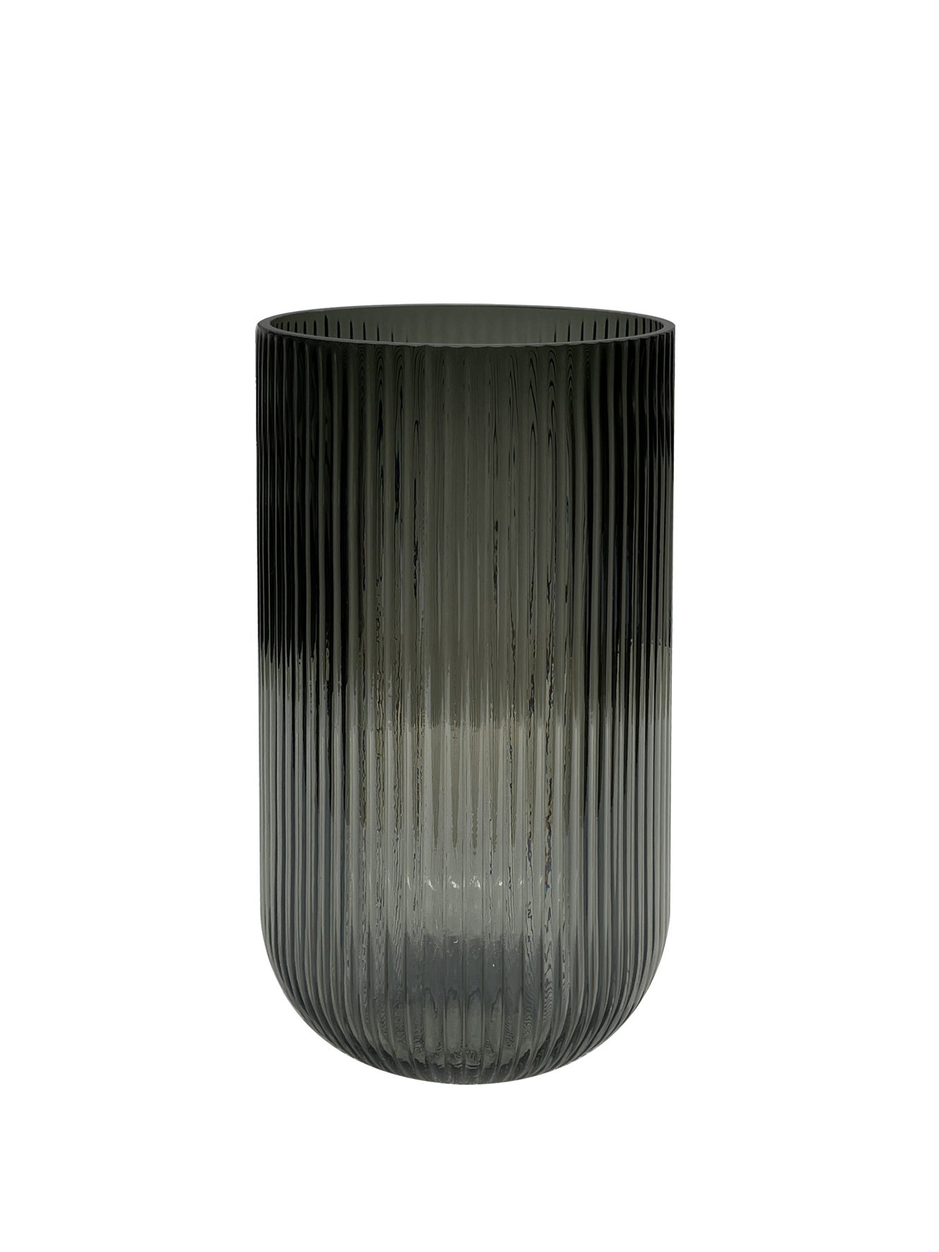 Vase Relax - Struktur lüster-grau 13cm Ø, 26cm Hoch