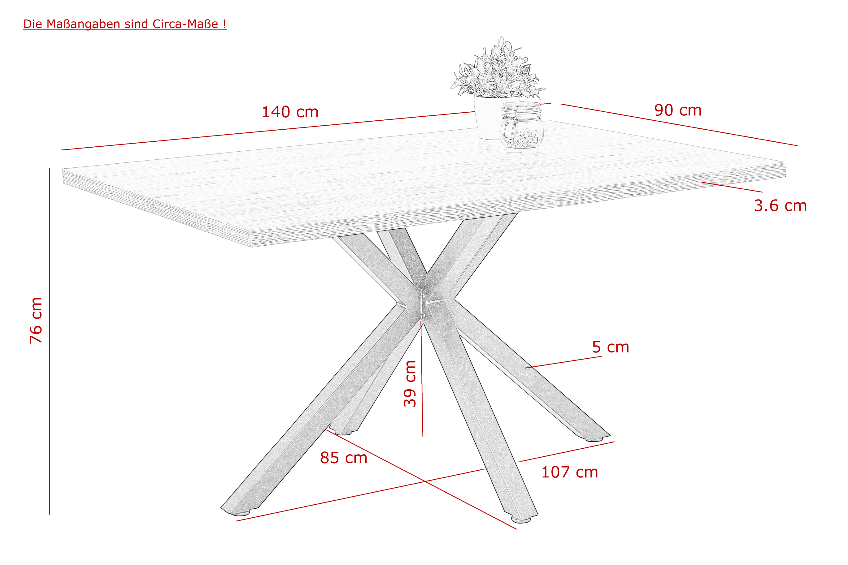 Esstisch, Artisan - MyStyle 4038
