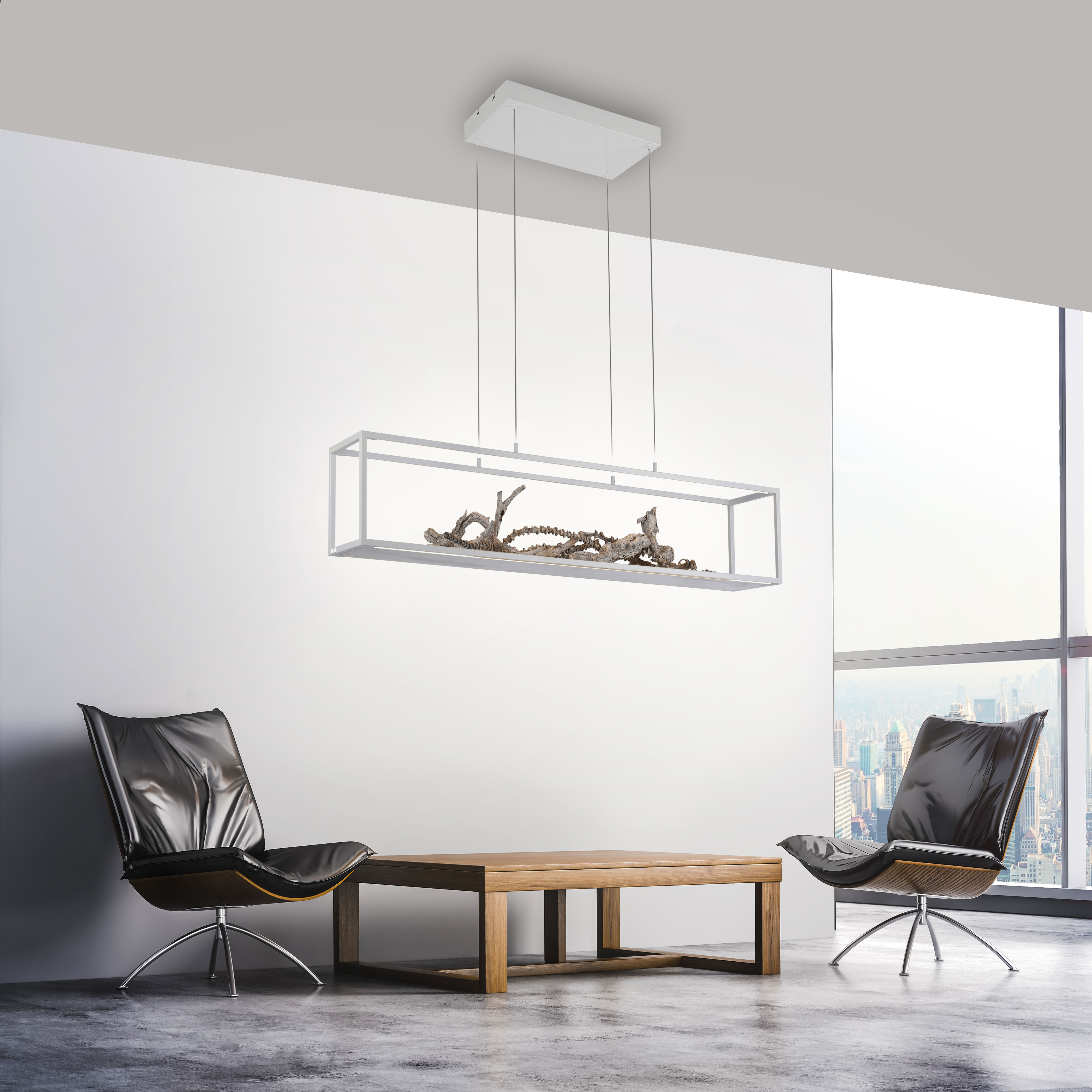 Pendelleuchte Contura - weiß, 4xLED 8W