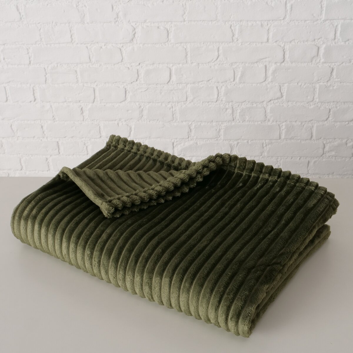 Wohndecke Hygge - B 130,00 cm Polyester dunkelgrün