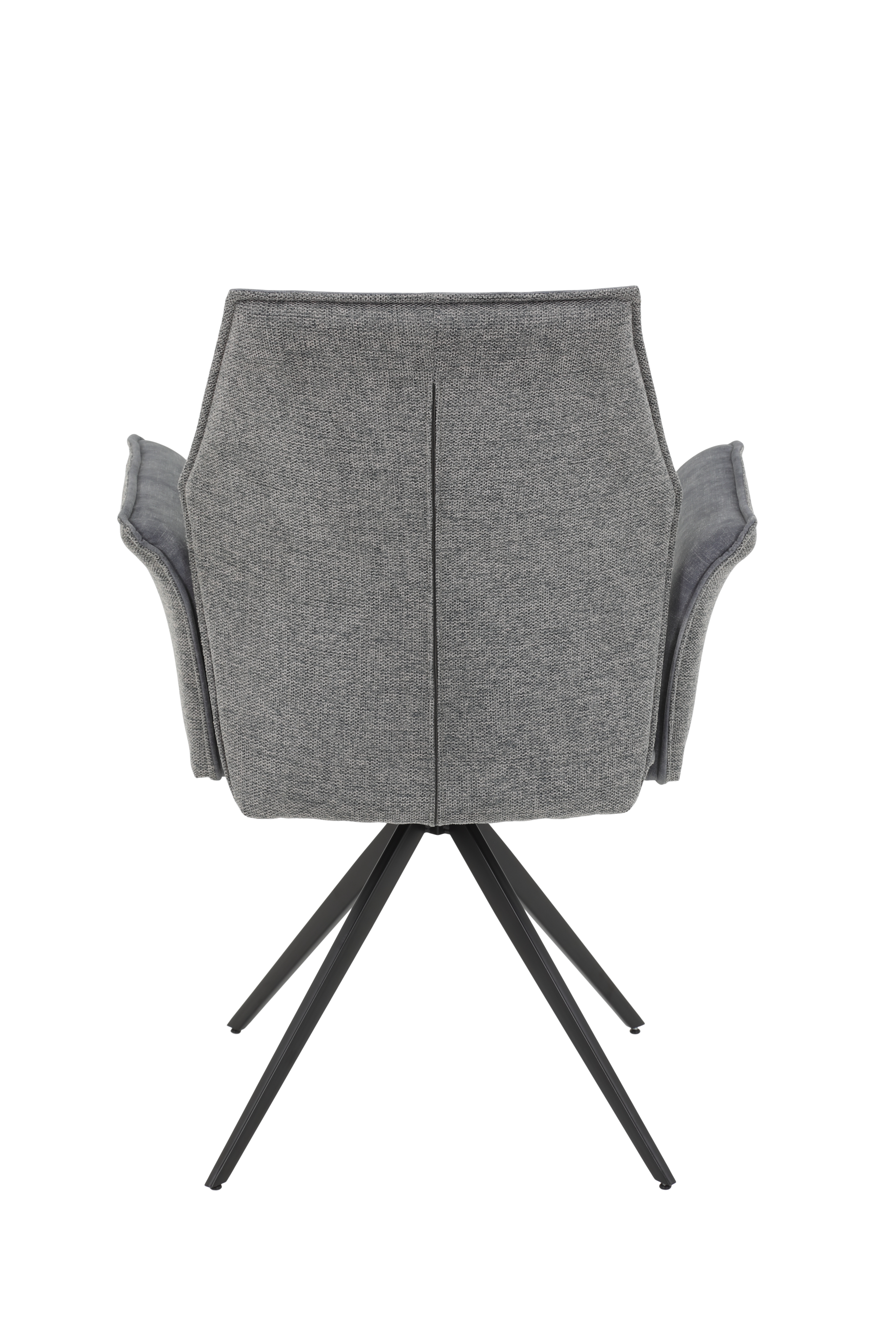 Sessel, Bezug grau, Gestell schwarz - MyTrend358