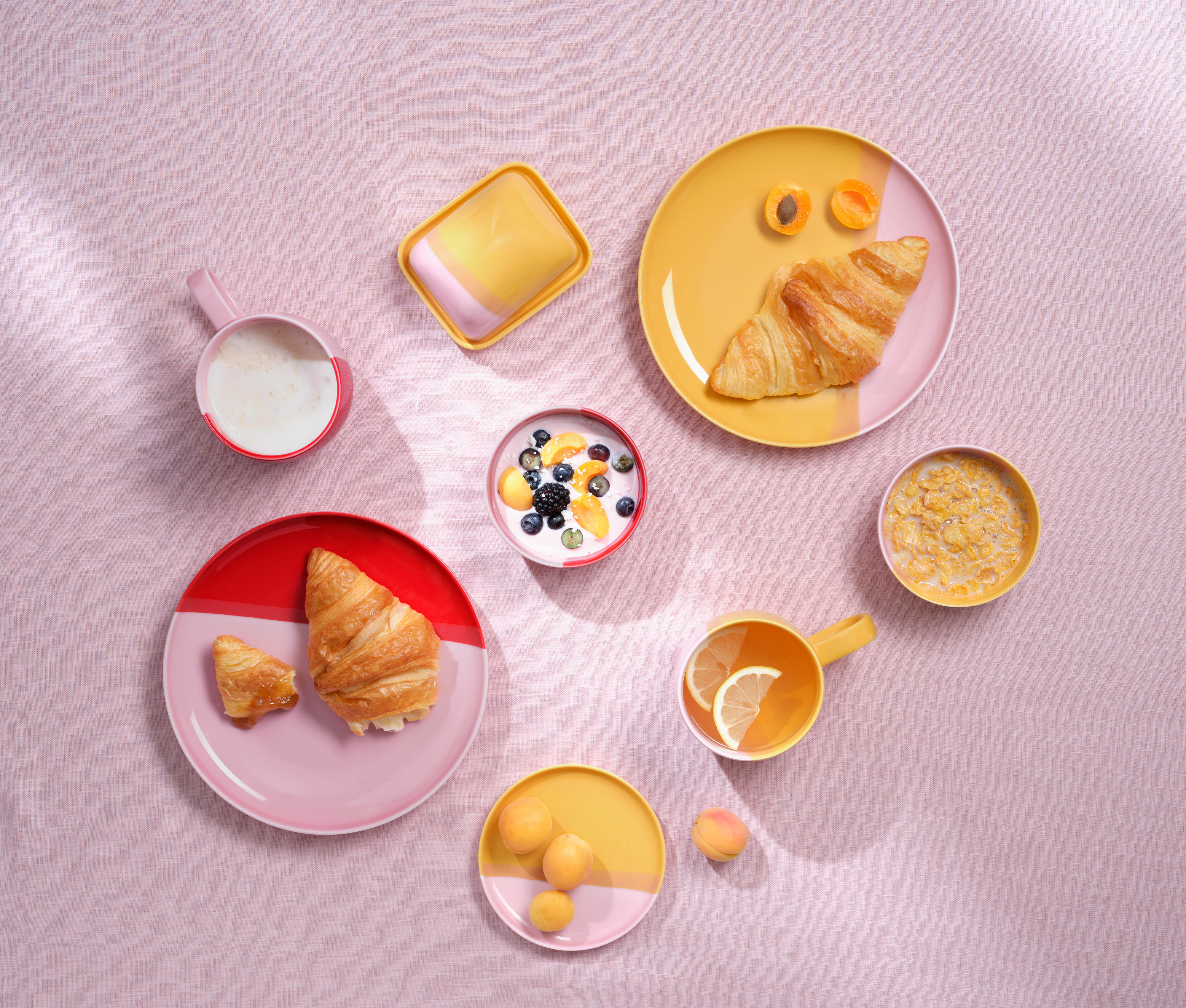 Dessertteller joy, passion fruit smoothie - Ø22 cm, Höhe 2,6 cm