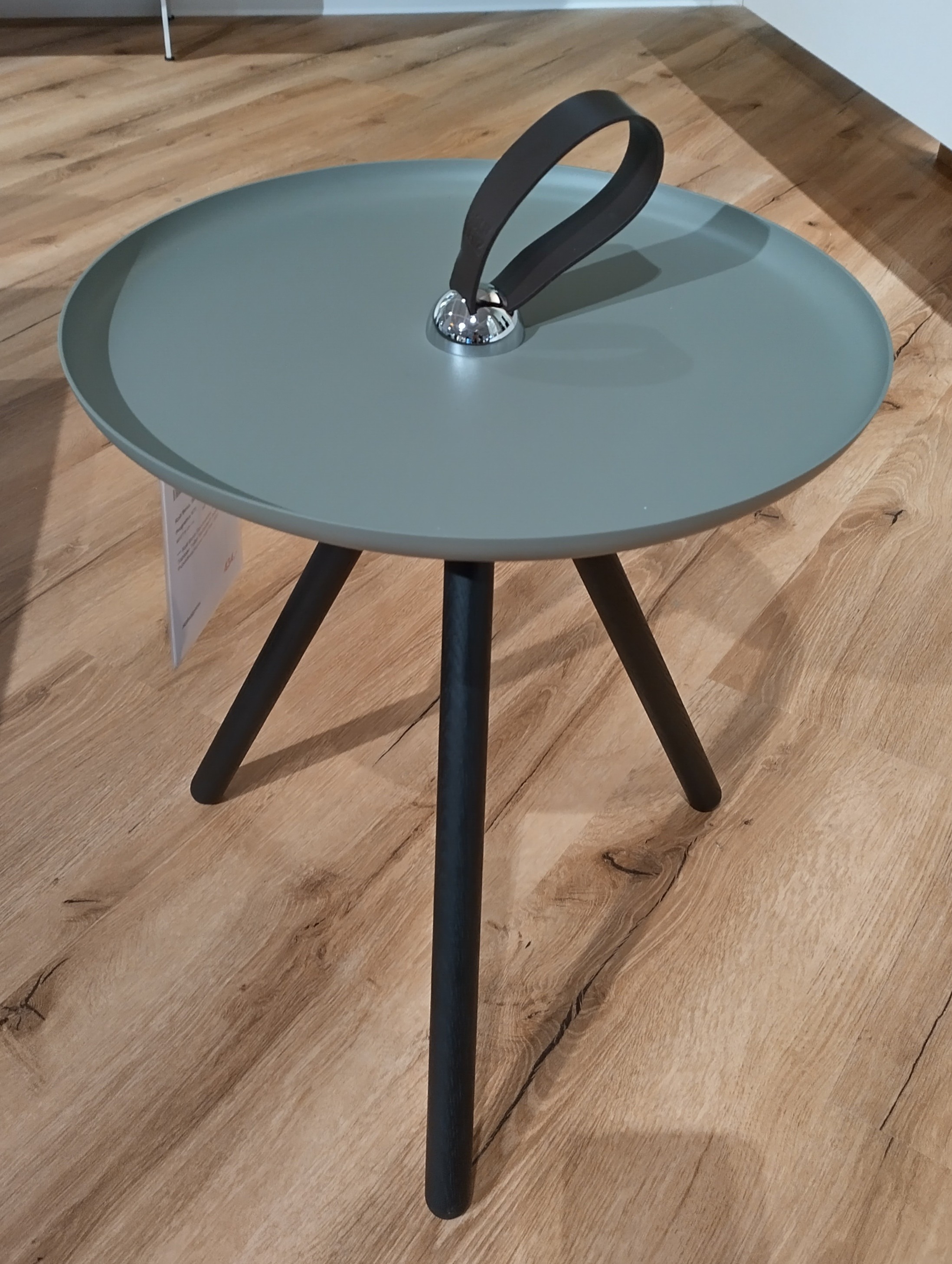 Rolf Benz, Beistelltisch, Platte moosgrau - Programm 973