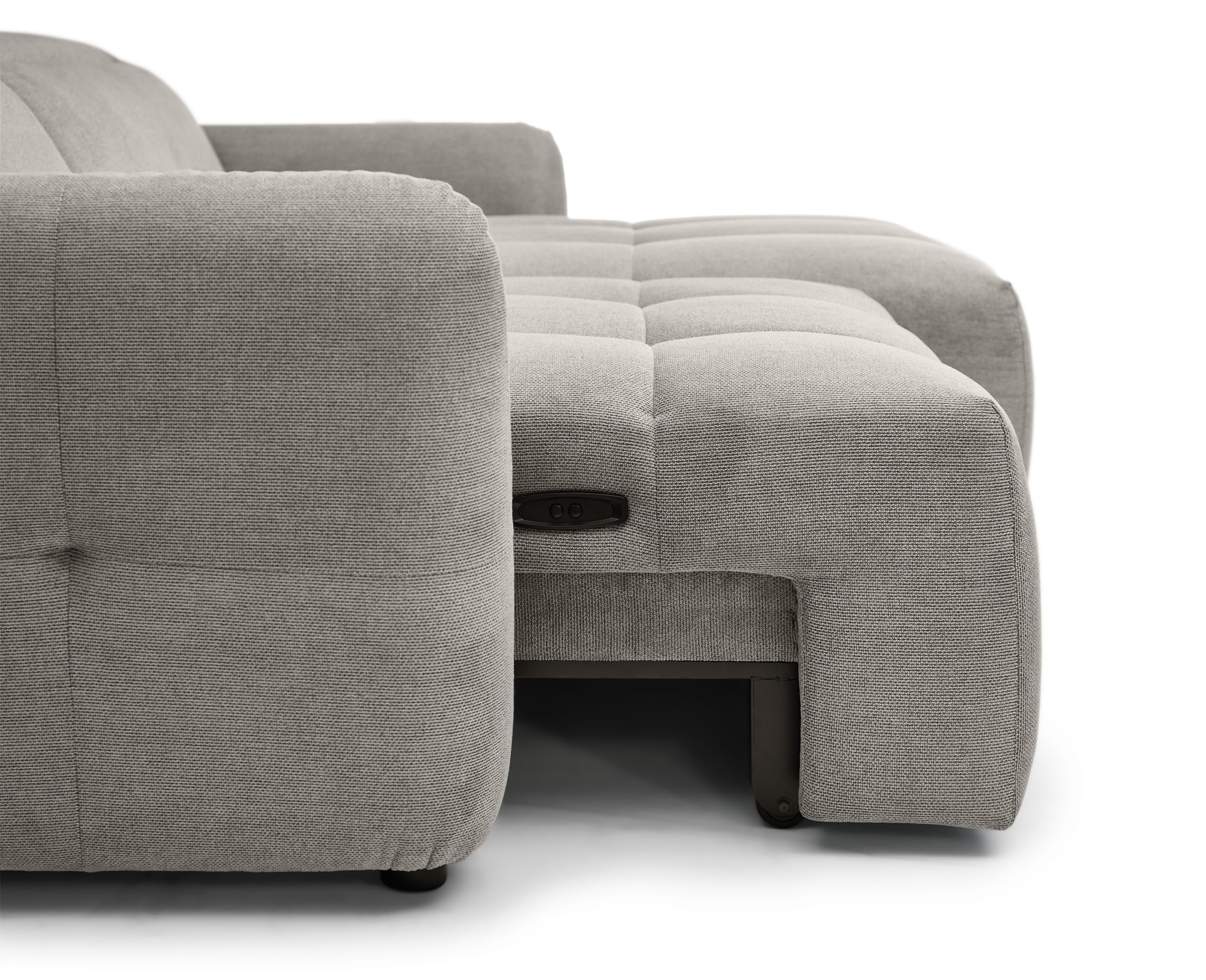 Ecksofa, Stoff truffle  - Madan