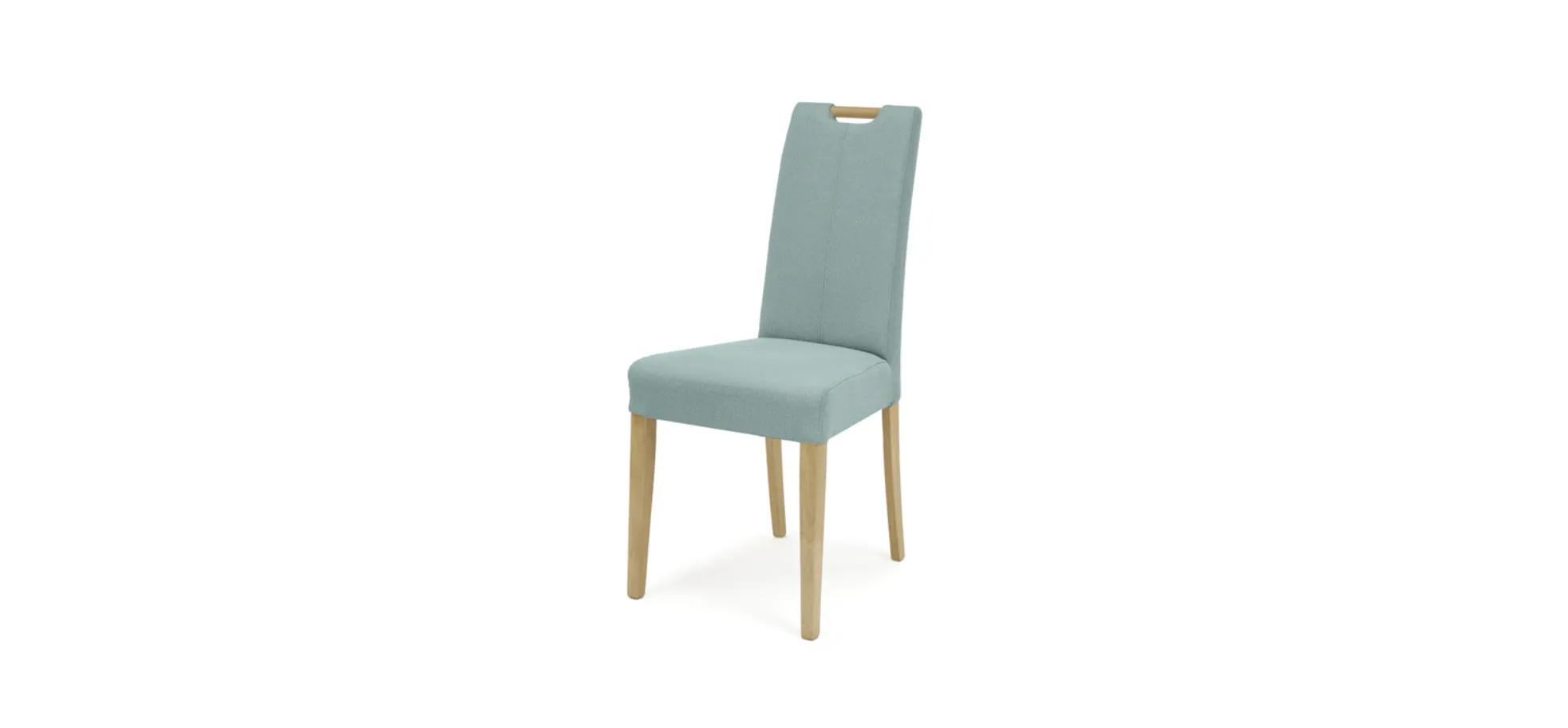 Stuhl  SITTING TOGETHER_S- Stoff, Mint, Eiche Natur