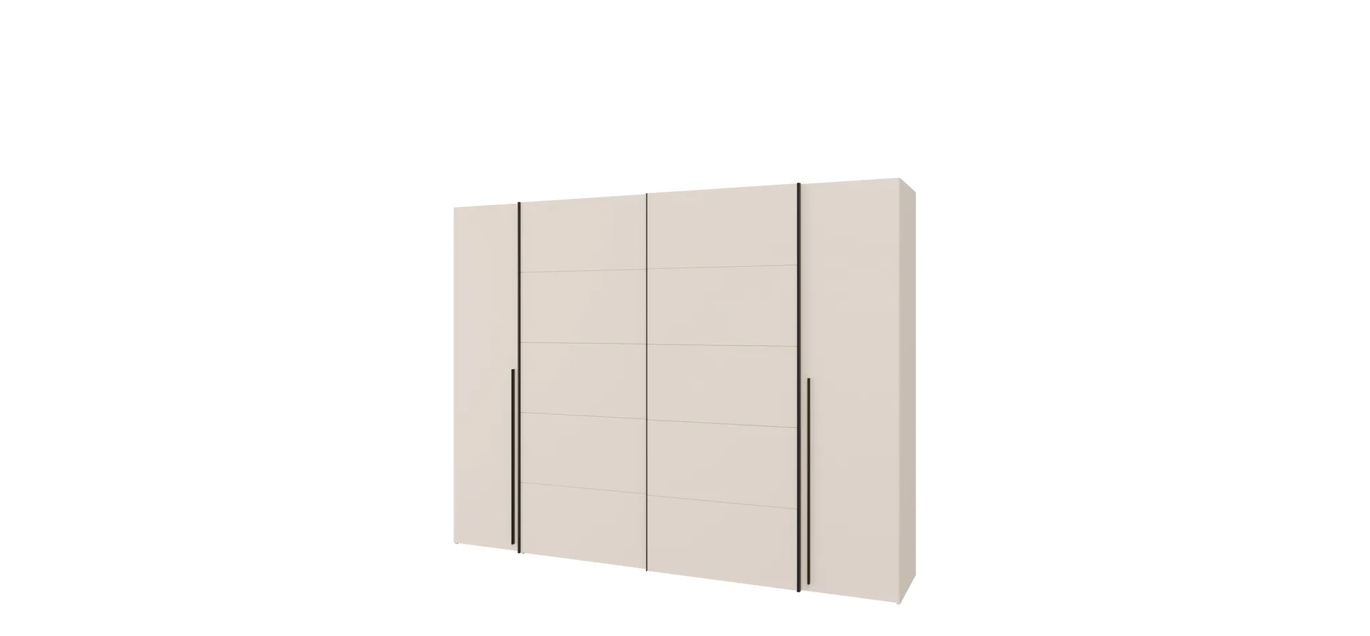 Schwebe-/Drehtürenschrank, Dekor sand - Fahda