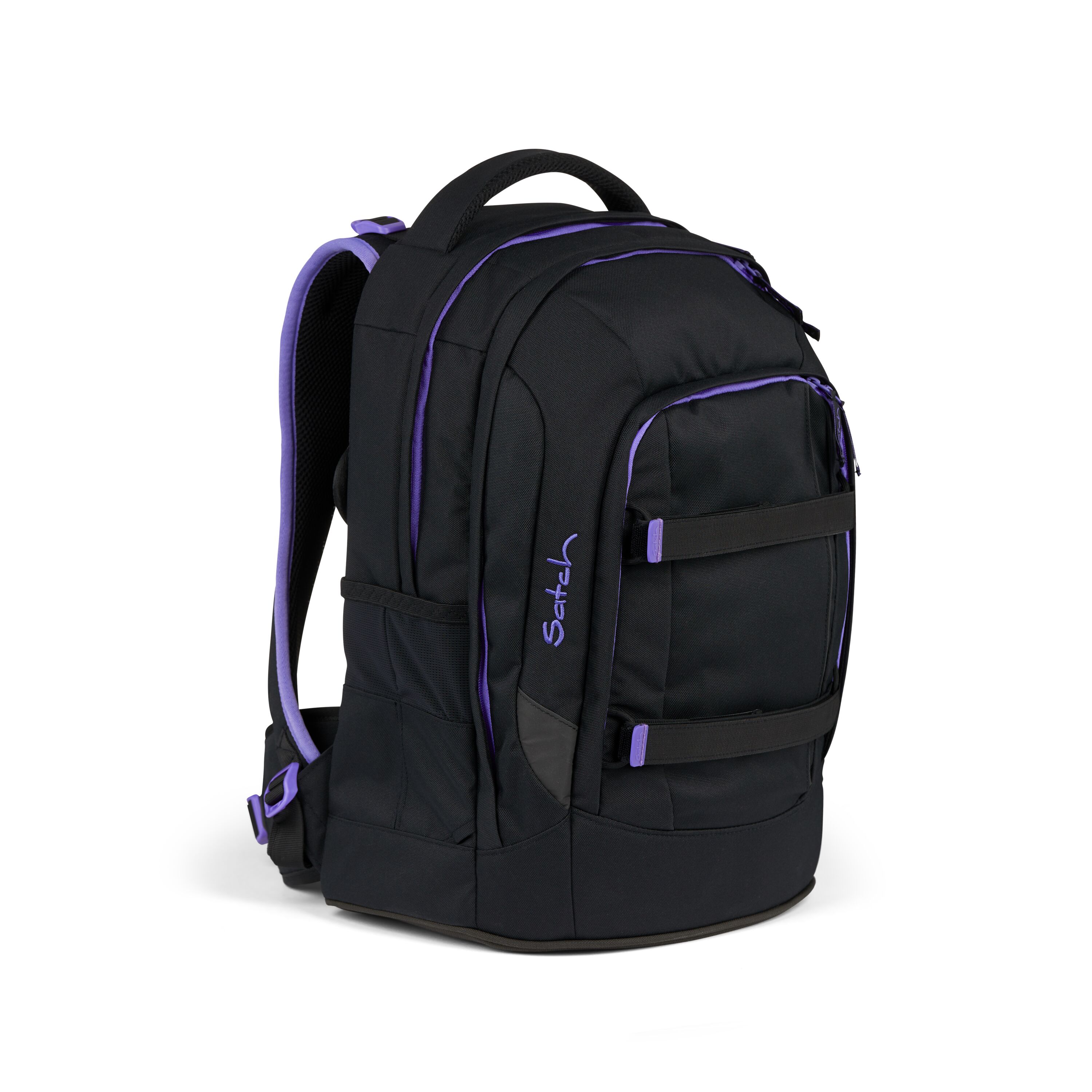 Schulrucksack Purple Phantom - schwarz