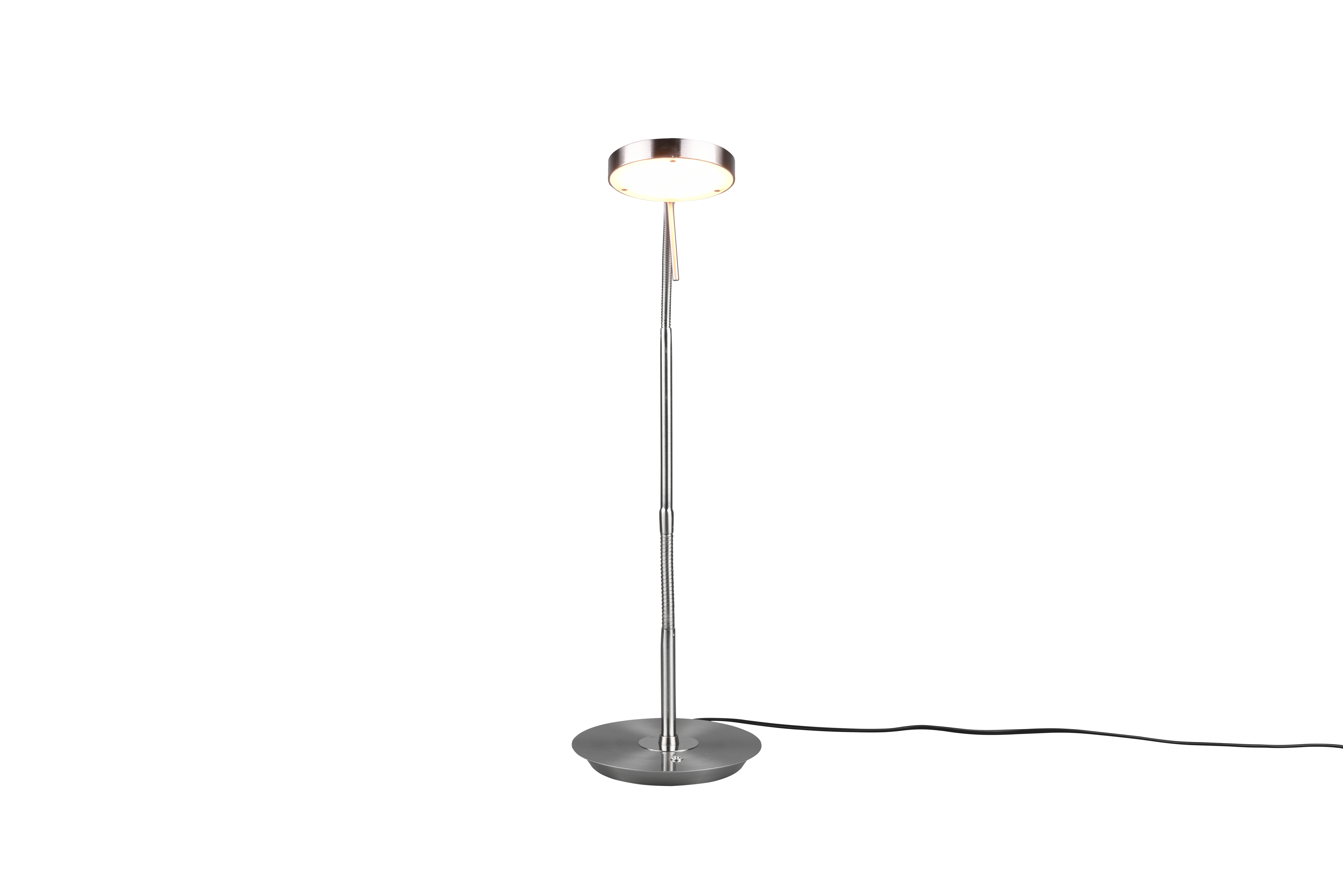 Tischleuchte Monza - 1flg., Metall/Nickel matt,19x57x46cm