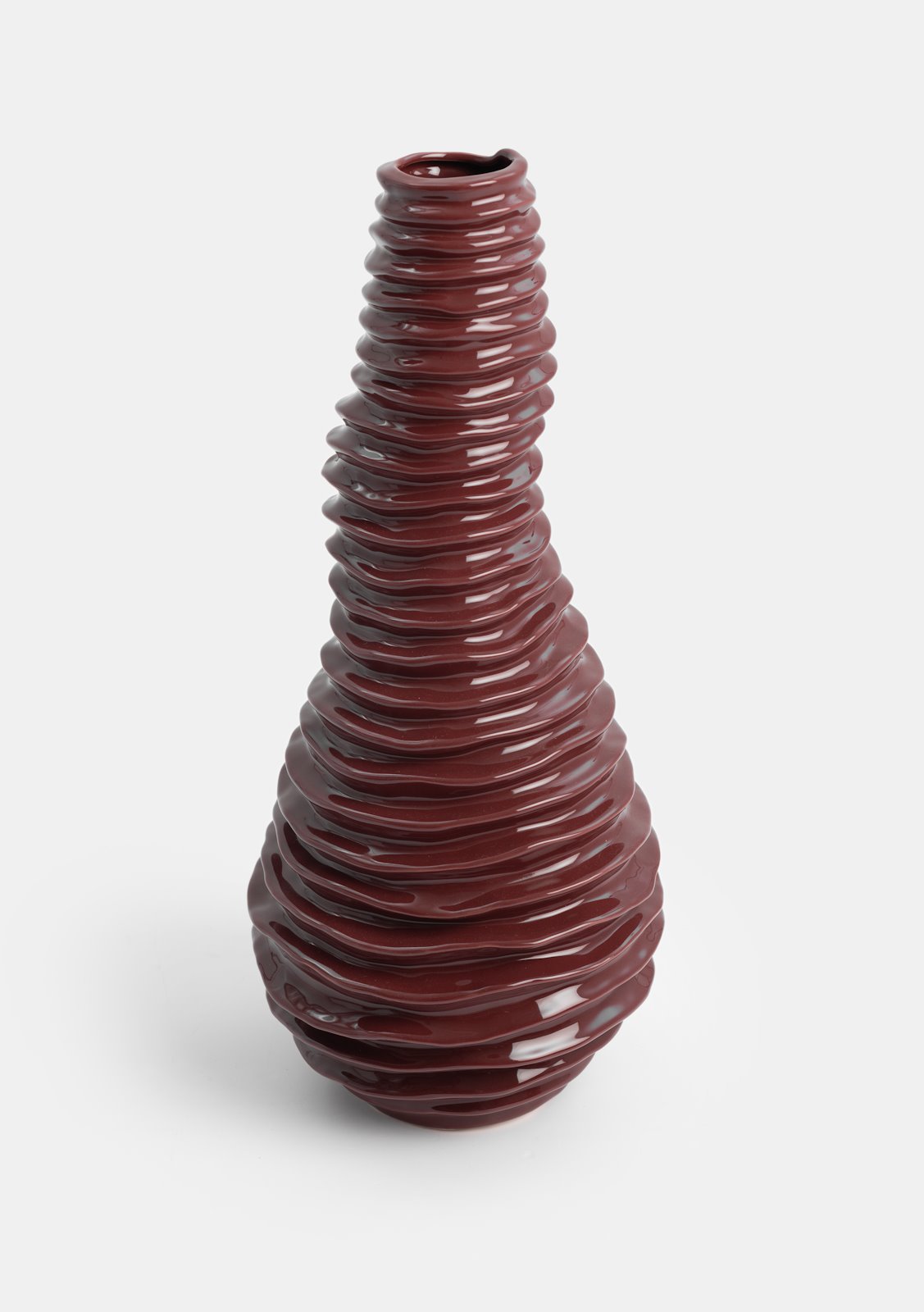 Vase Dyon Höhe 51 cm bordeaux - Coco Maison