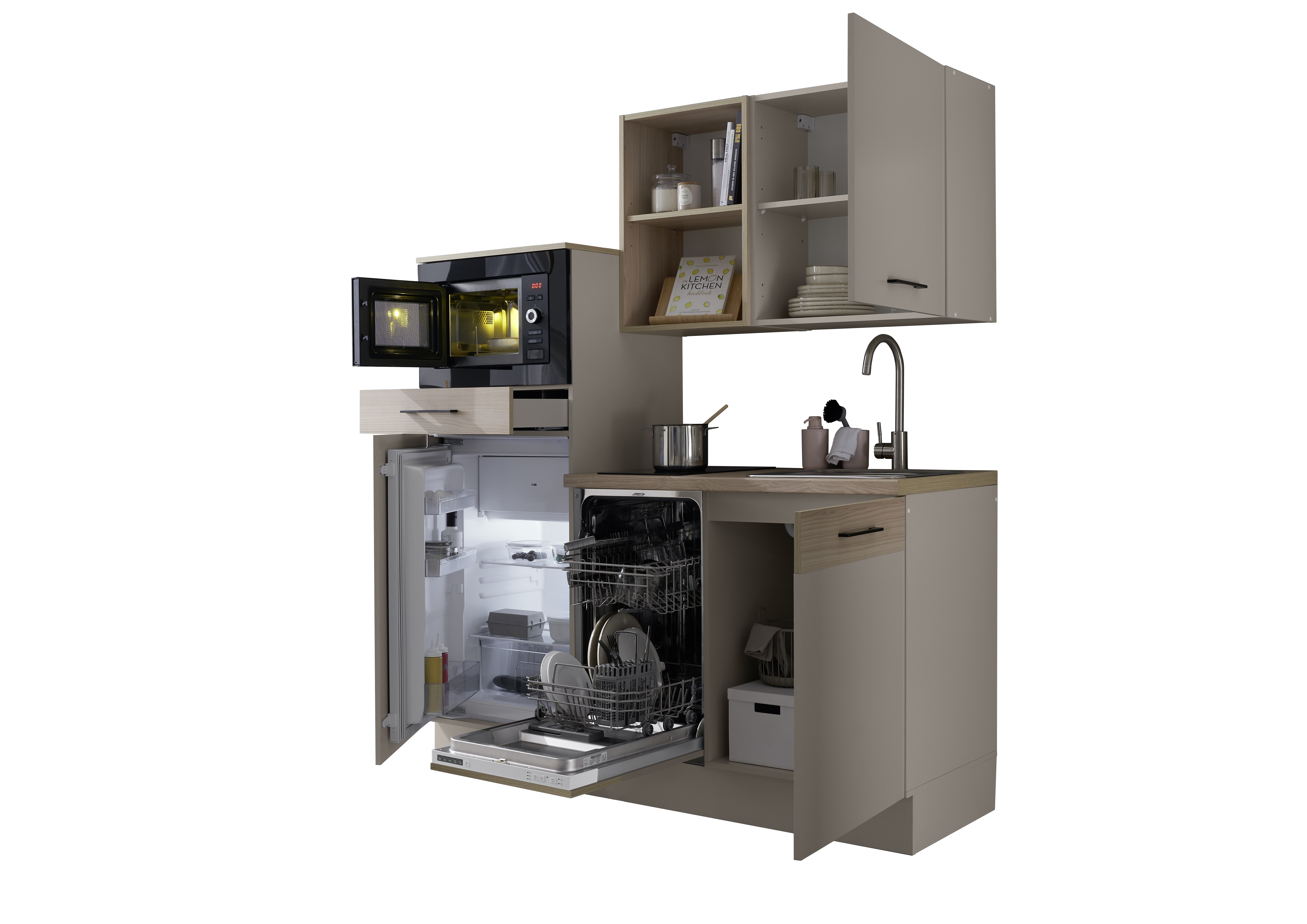 Küchenblock, Kaschmir/Riva Eiche - MyStyle 9010