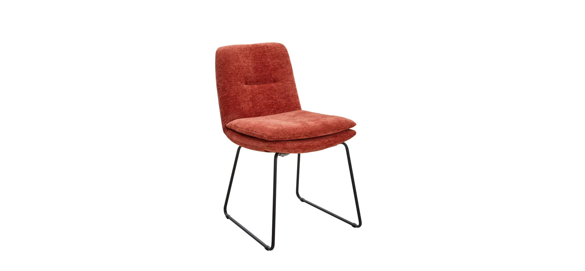 Stuhl Macano - Stoff, Rot