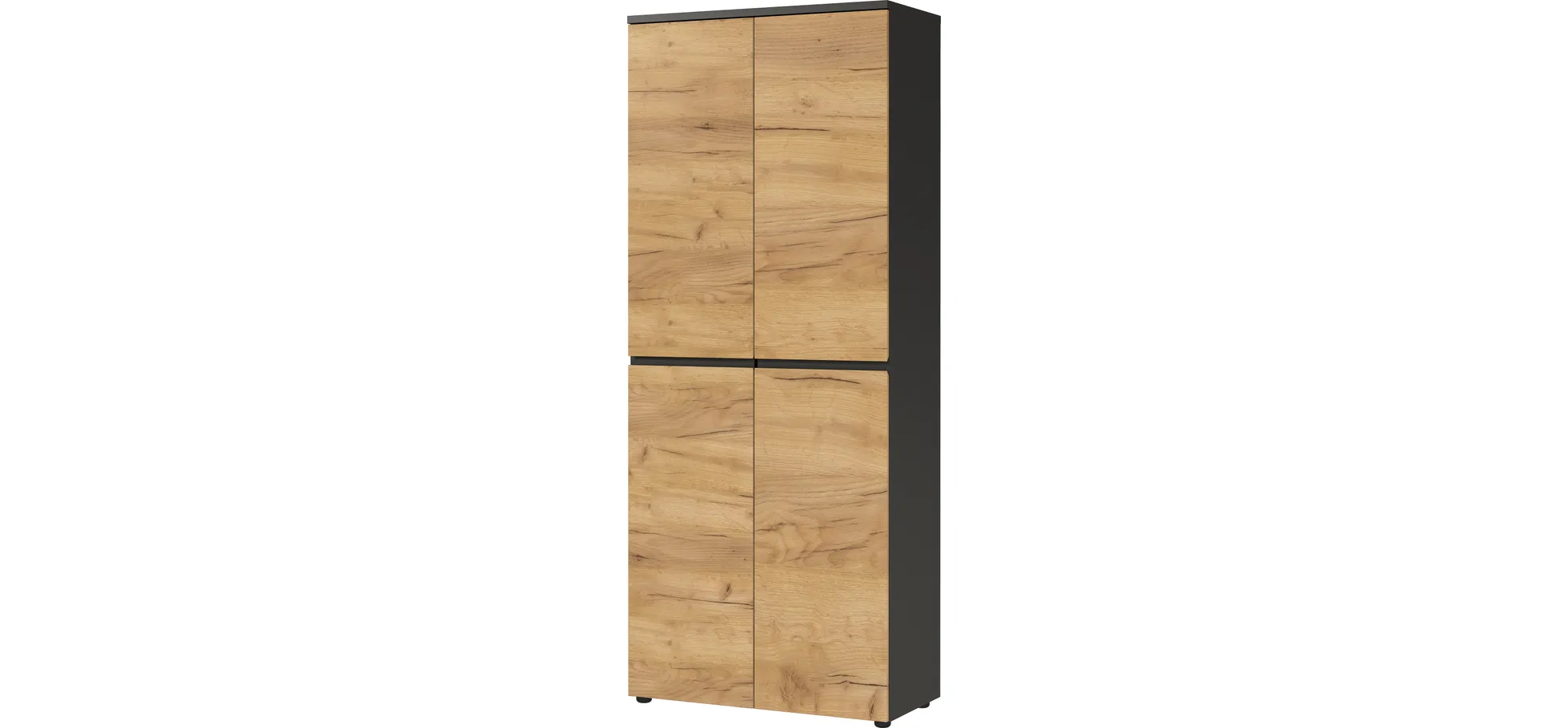 Aktenschrank GRIFFIN - B ca. 80 cm, Graphit, Eiche Nachbildung Aktenschrank GRIFFIN - B ca. 80 cm, Graphit, Eiche Nachbildung