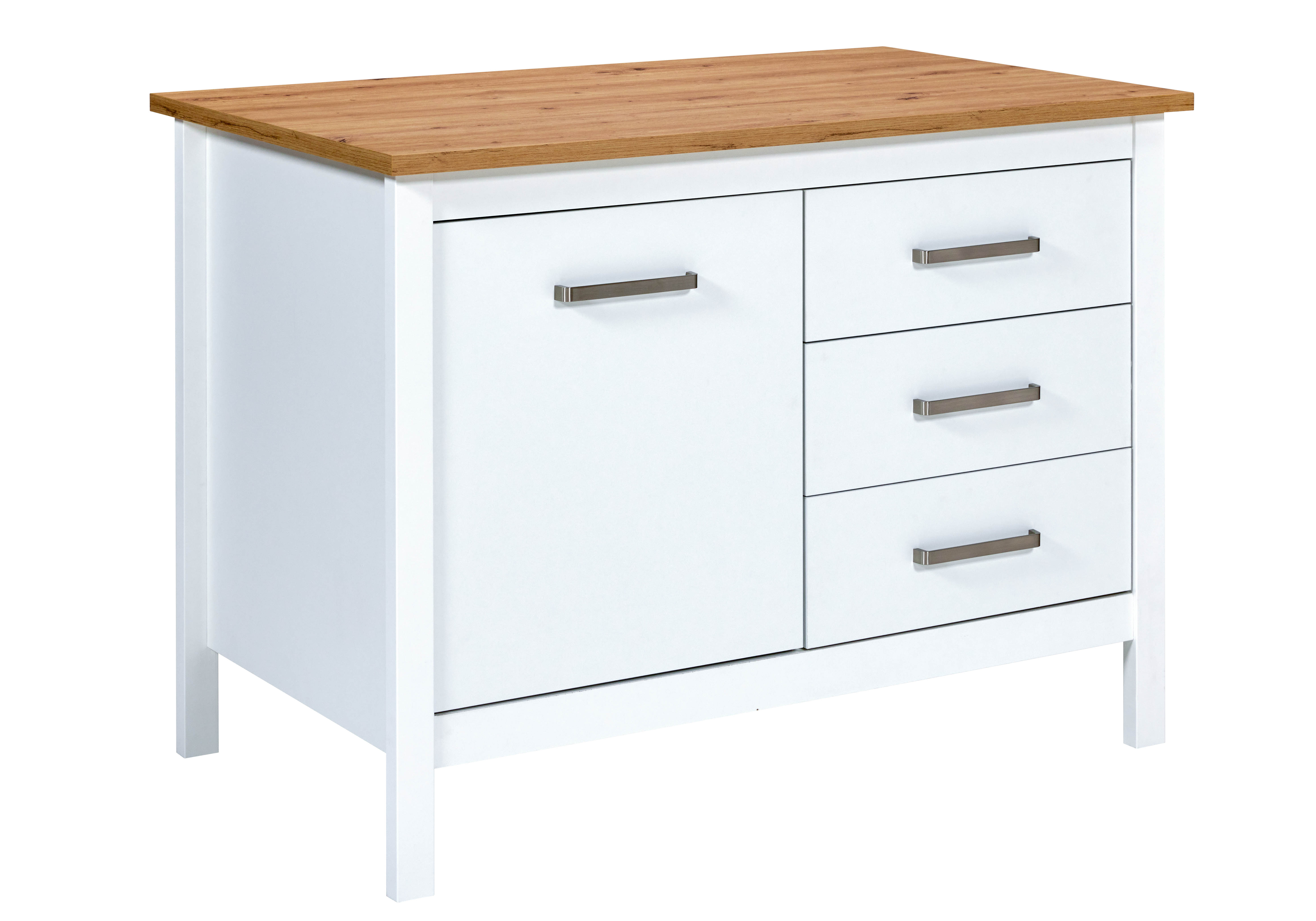 Unterschrank, Weiß, 100 cm breit - MyStyle 9001