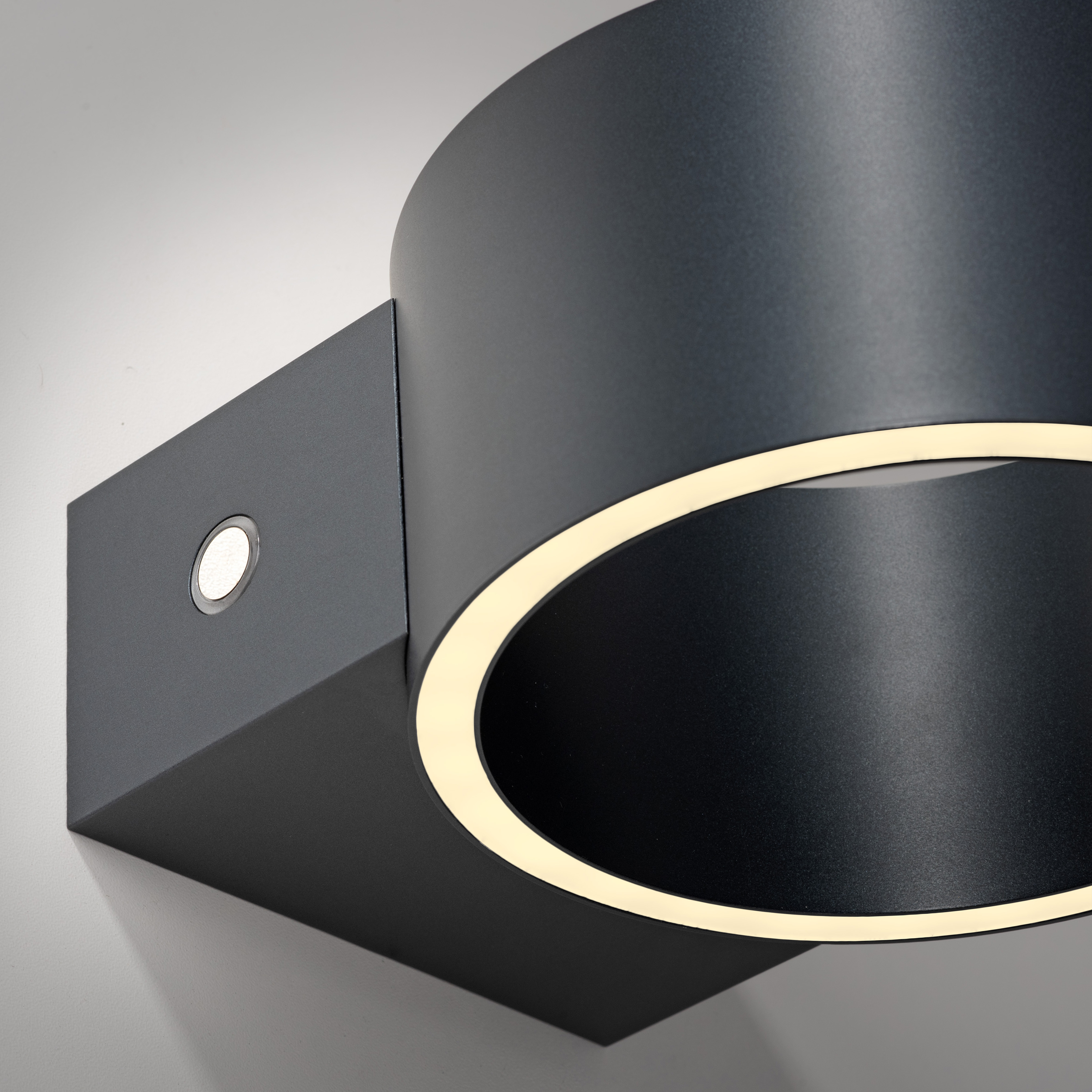 Wandleuchte PURE Clipse - grau, Akku, inkl. USB-Kabel