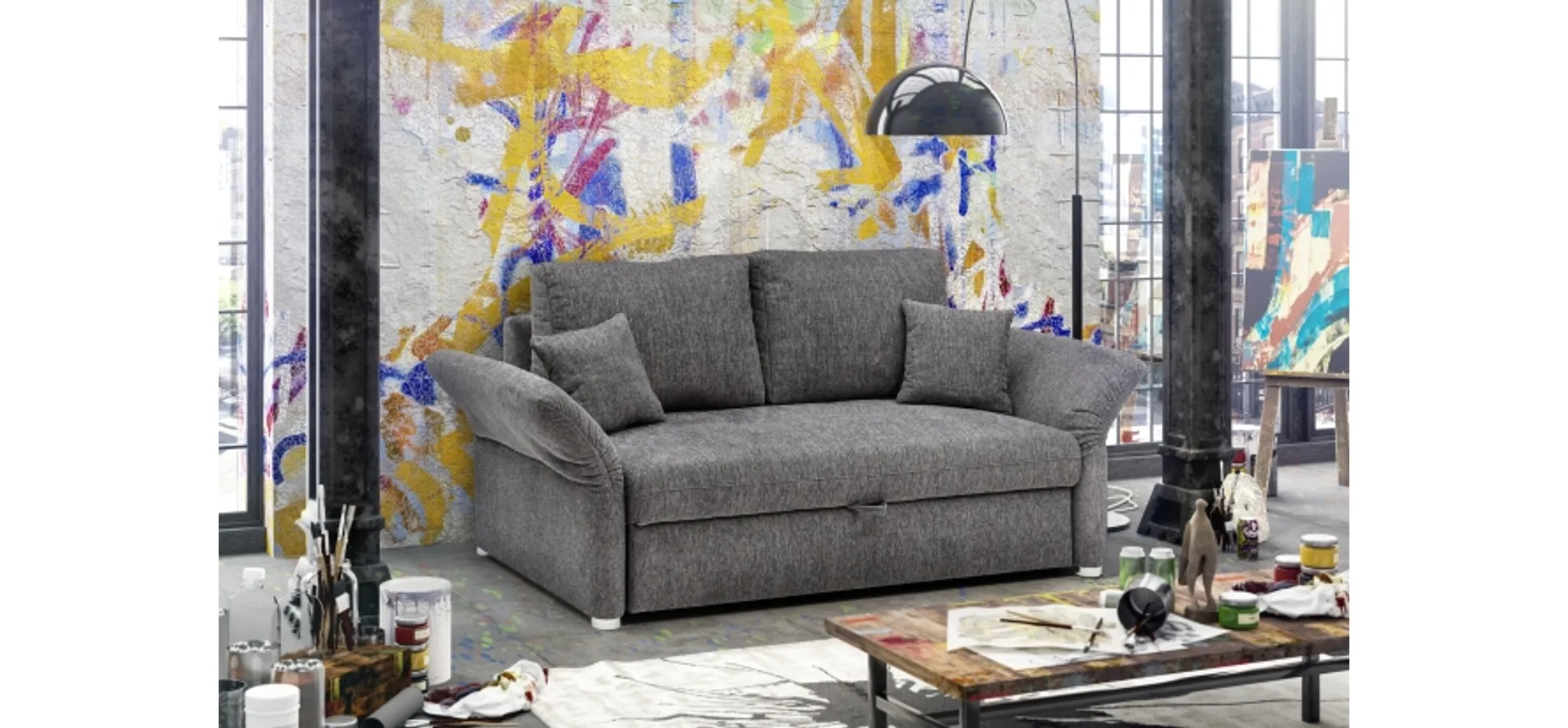 Schlafsofa, Nosagfederung - Jorden