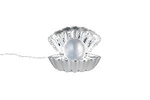 Tischleuchte Shelly - Kunststoff, chrom, 17,5x12,5x14,5cm