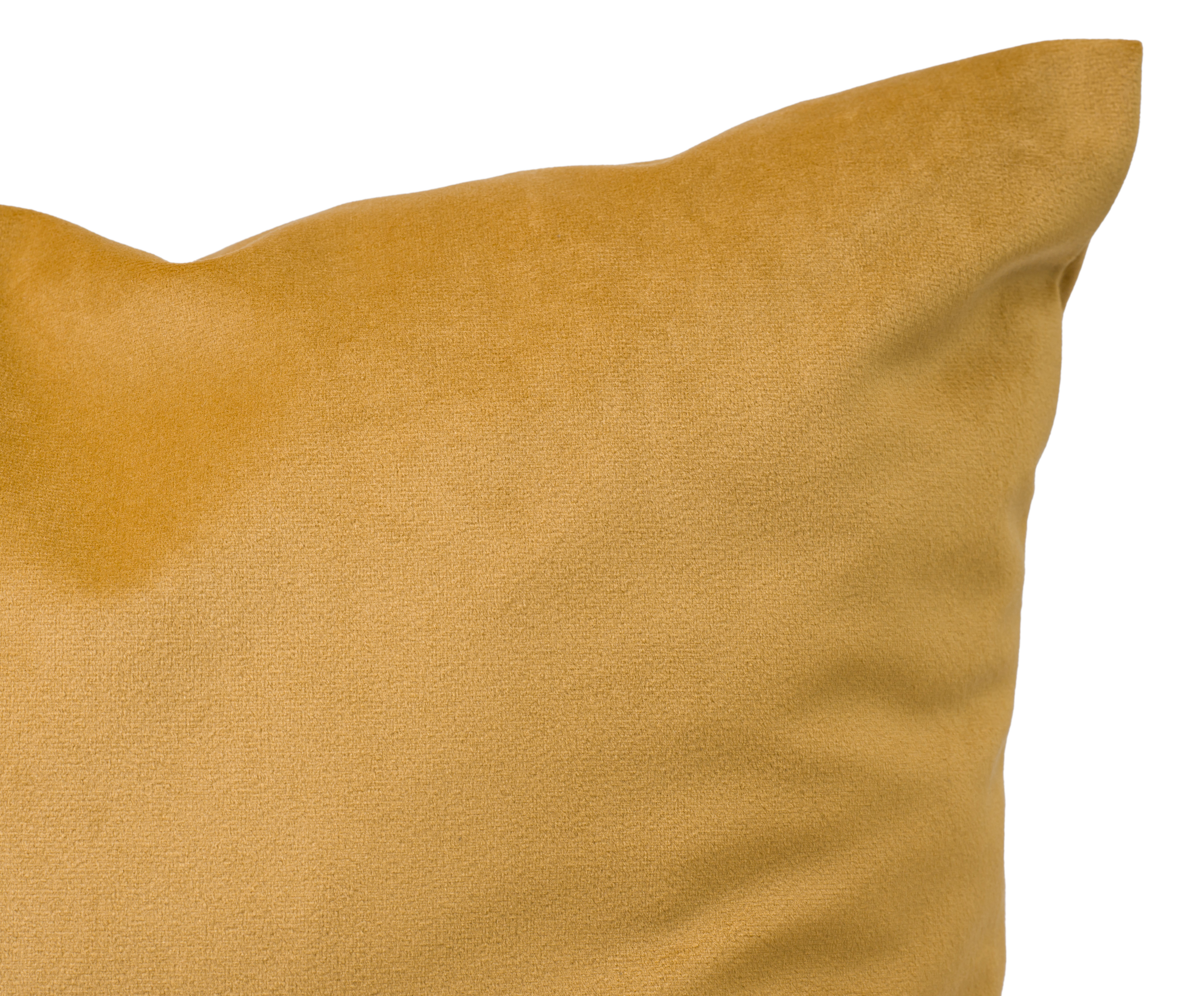 Kissenhülle California, samtoptik - 100% polyester, 40x40cm, senf