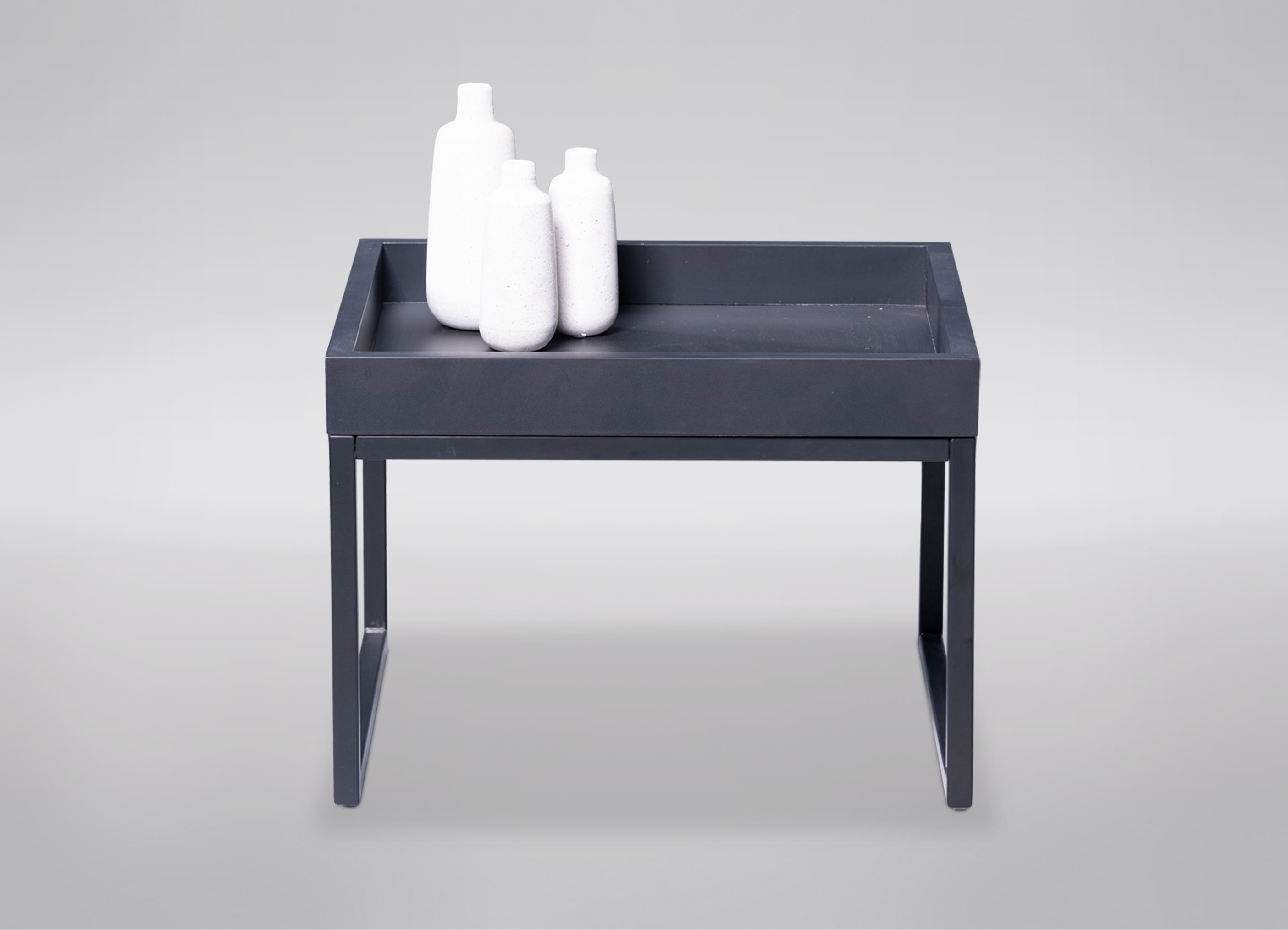 Couchtisch, Kernbuche massiv schwarz - Mirja